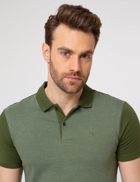 Yeşil Slim Fit Tişört - 50185870037