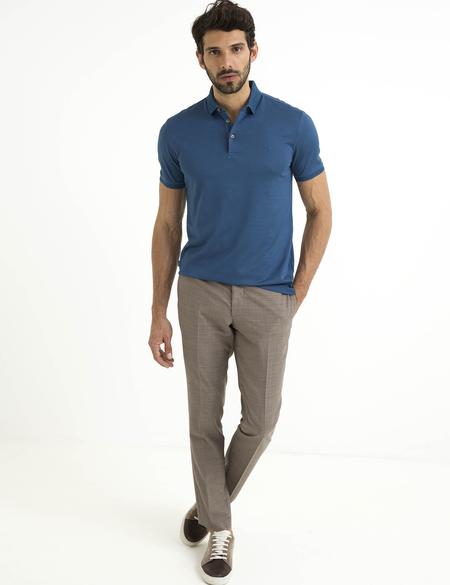 İndigo Slim Fit Basic Tişört - 50186356043