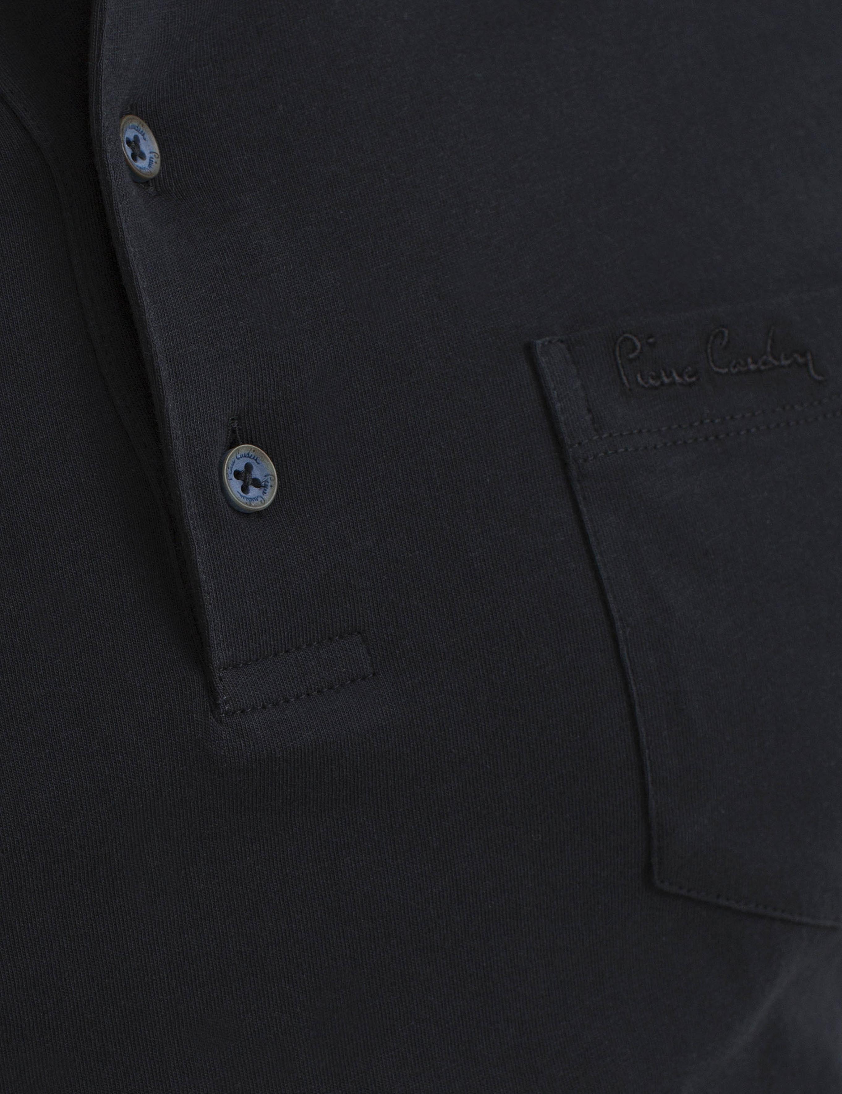 Siyah Regular Fit Basic Polo Yaka T-Shirt