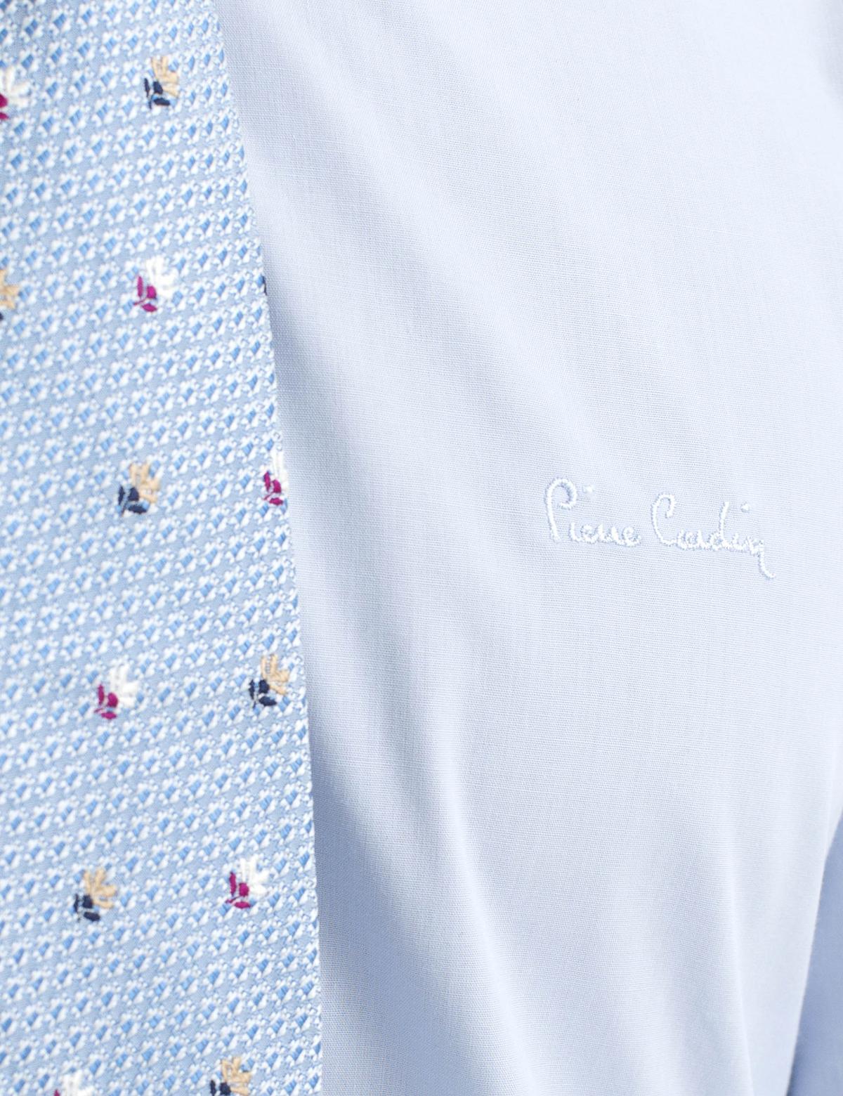 Açık Mavi Slim Fit Uzun Kollu Basic Gömlek - 50189517001