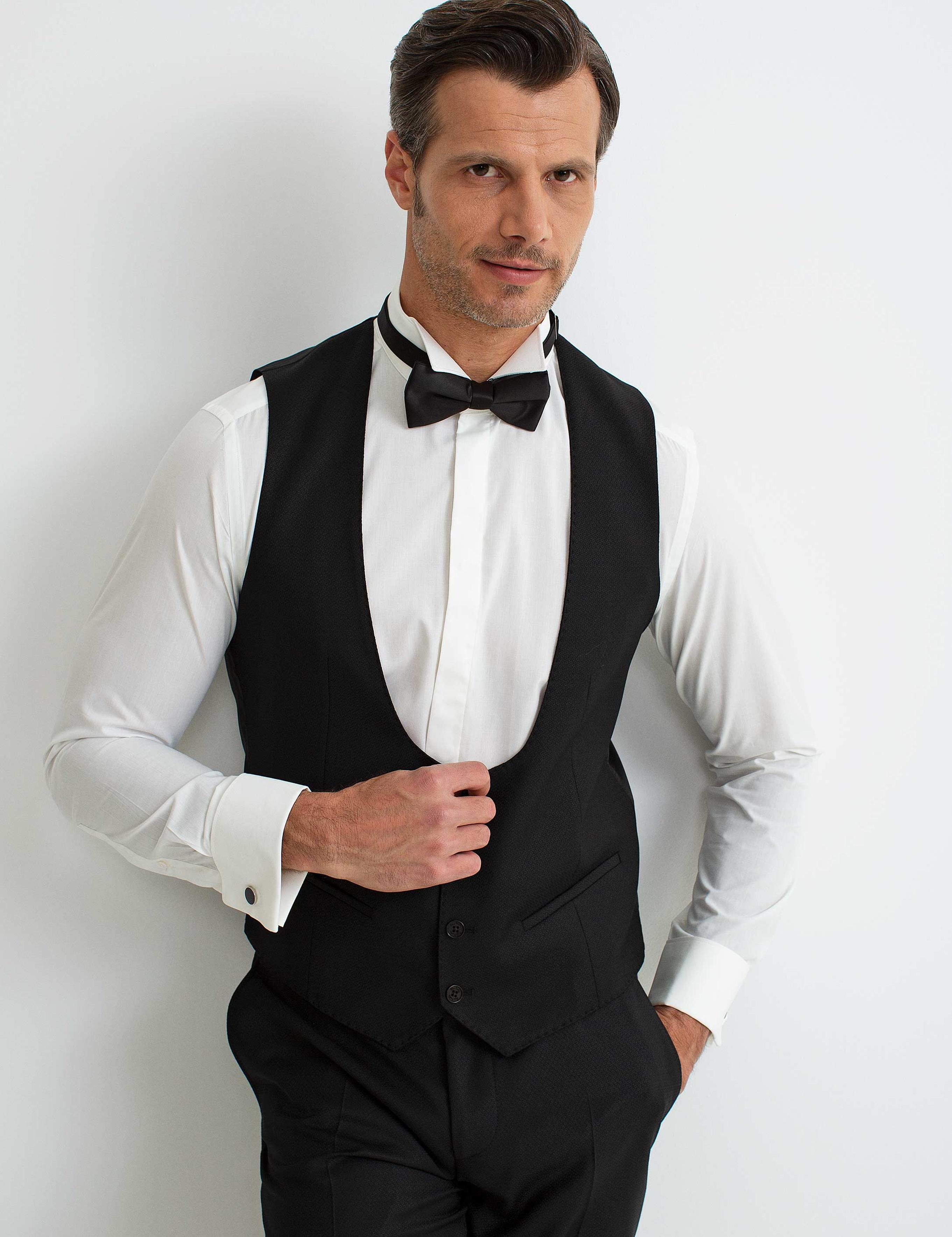 Siyah Yelekli Damatlık Smokin