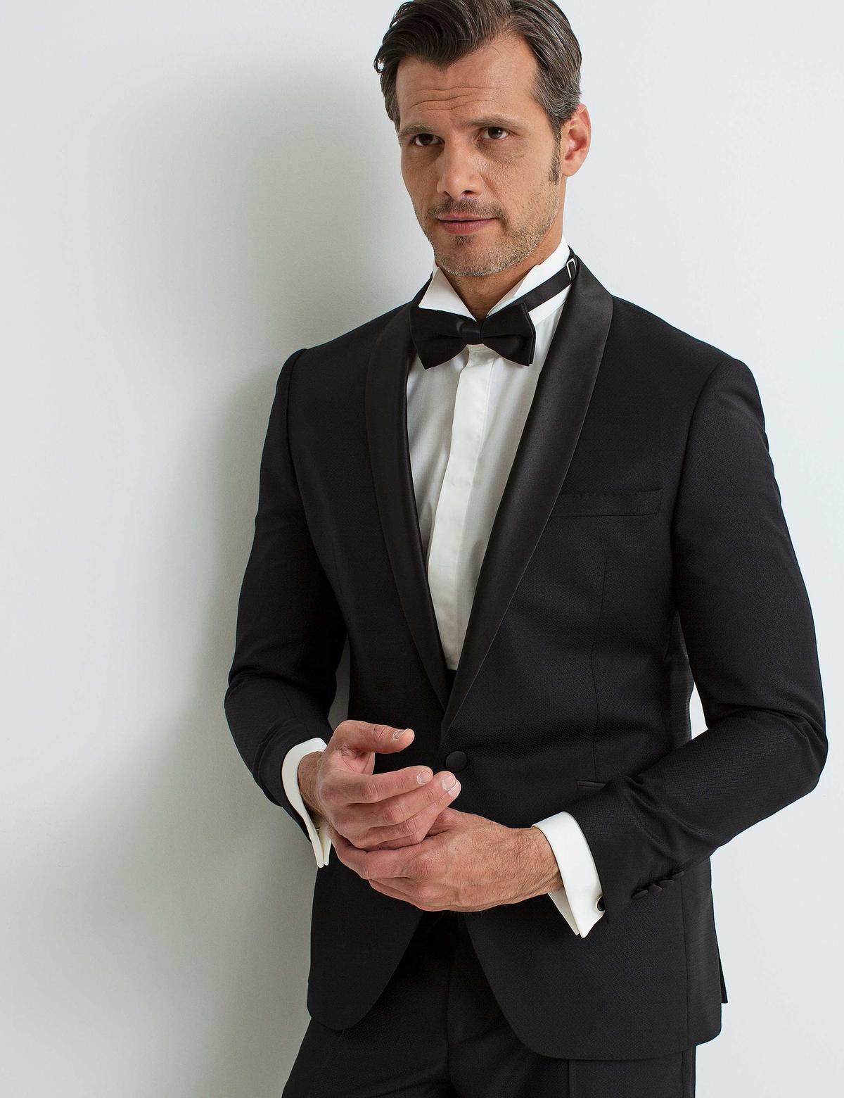 Siyah Yelekli Damatlık Smokin - 50190787008