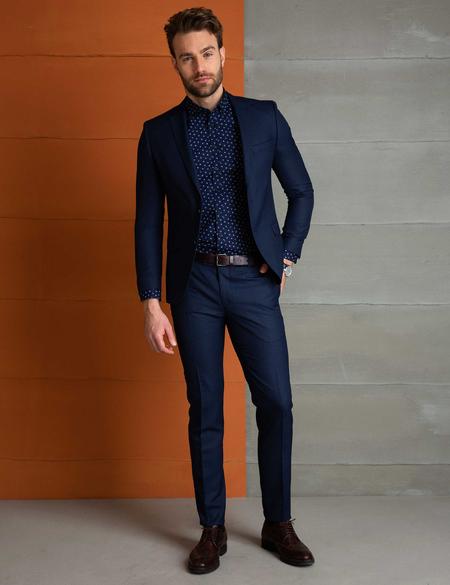 Lacivert Ex. Slim Fit Takım Elbise - 50197723035