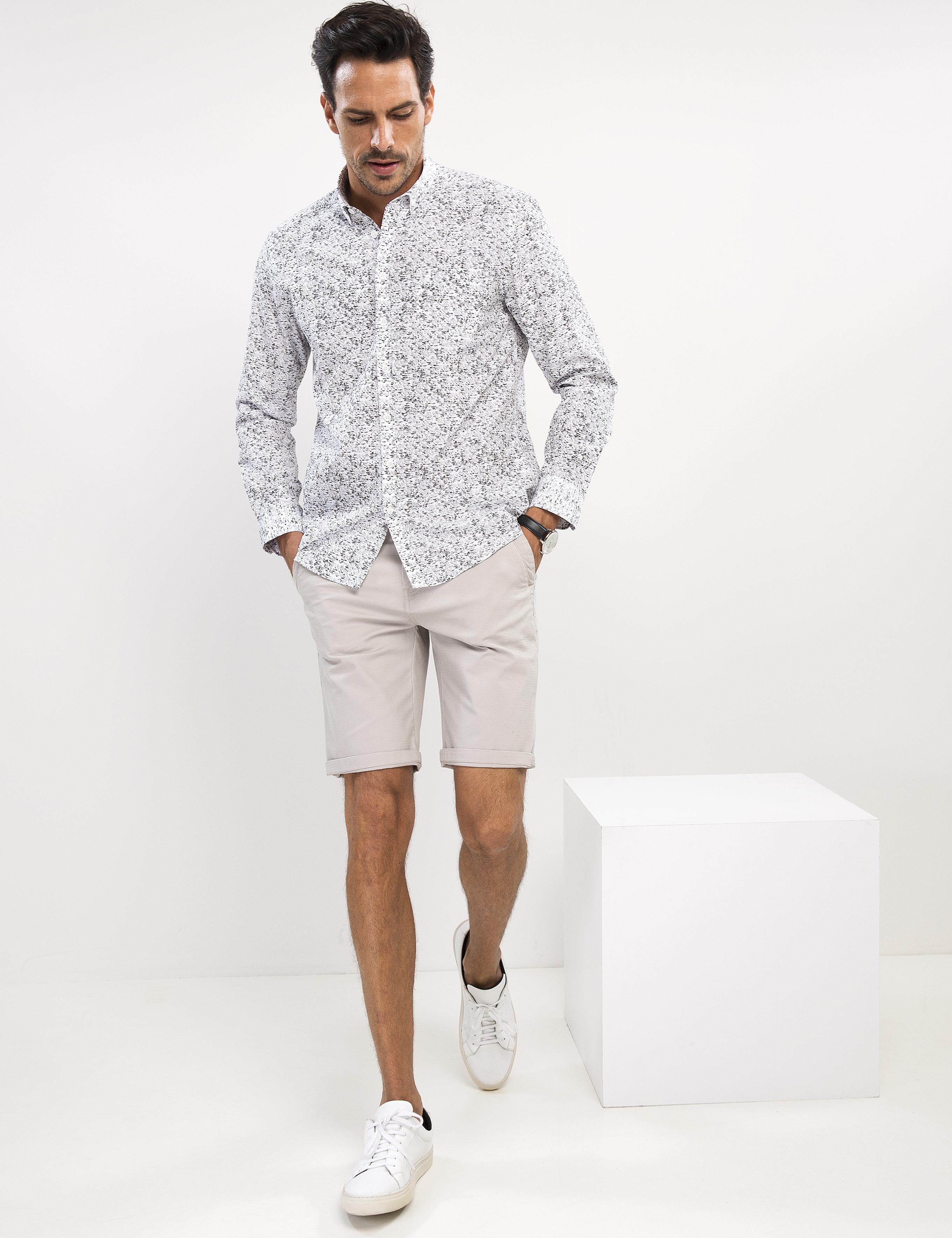 Taş Standart Fit Bermuda Şort