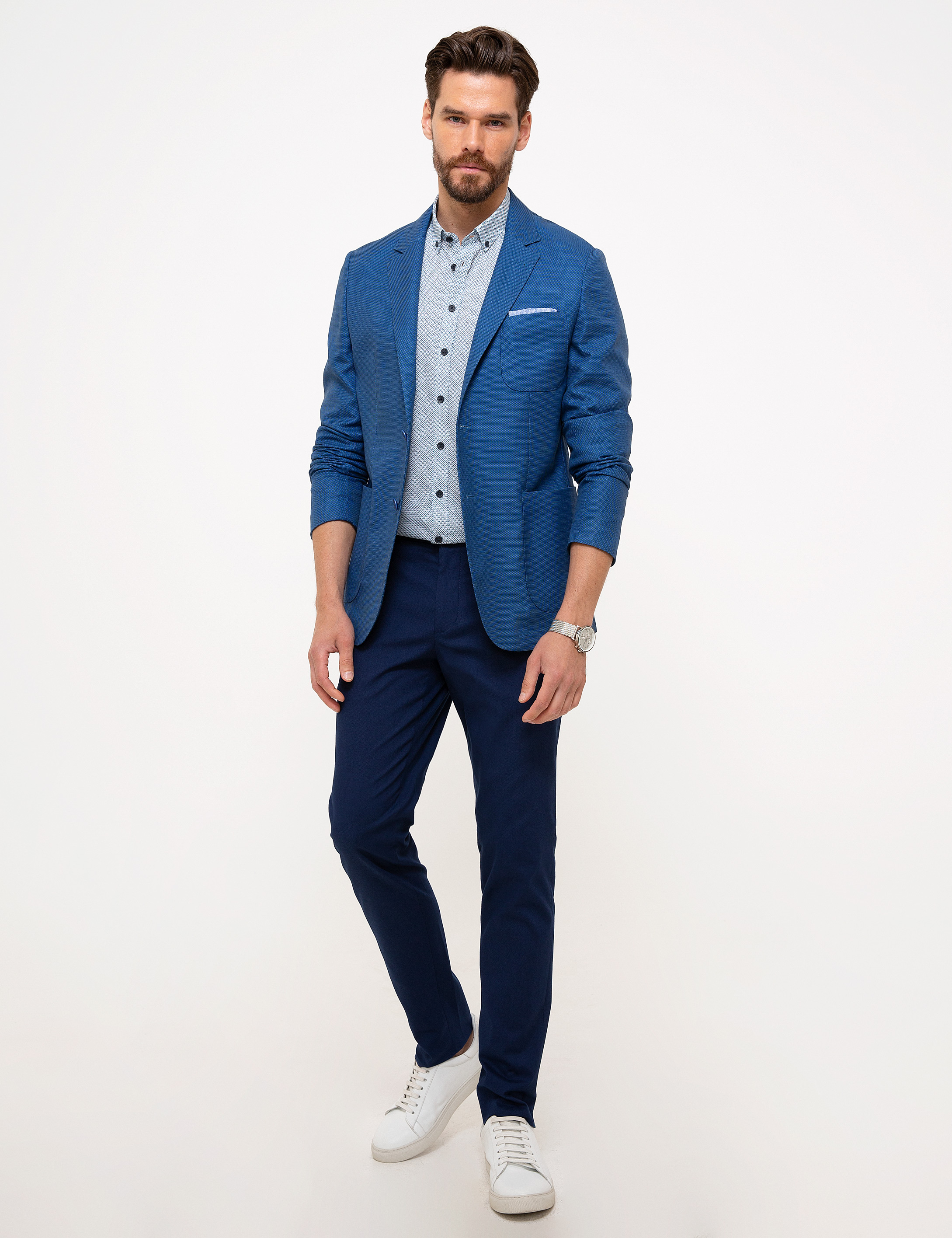 Mavi Slim Fit Ceket - Image 5