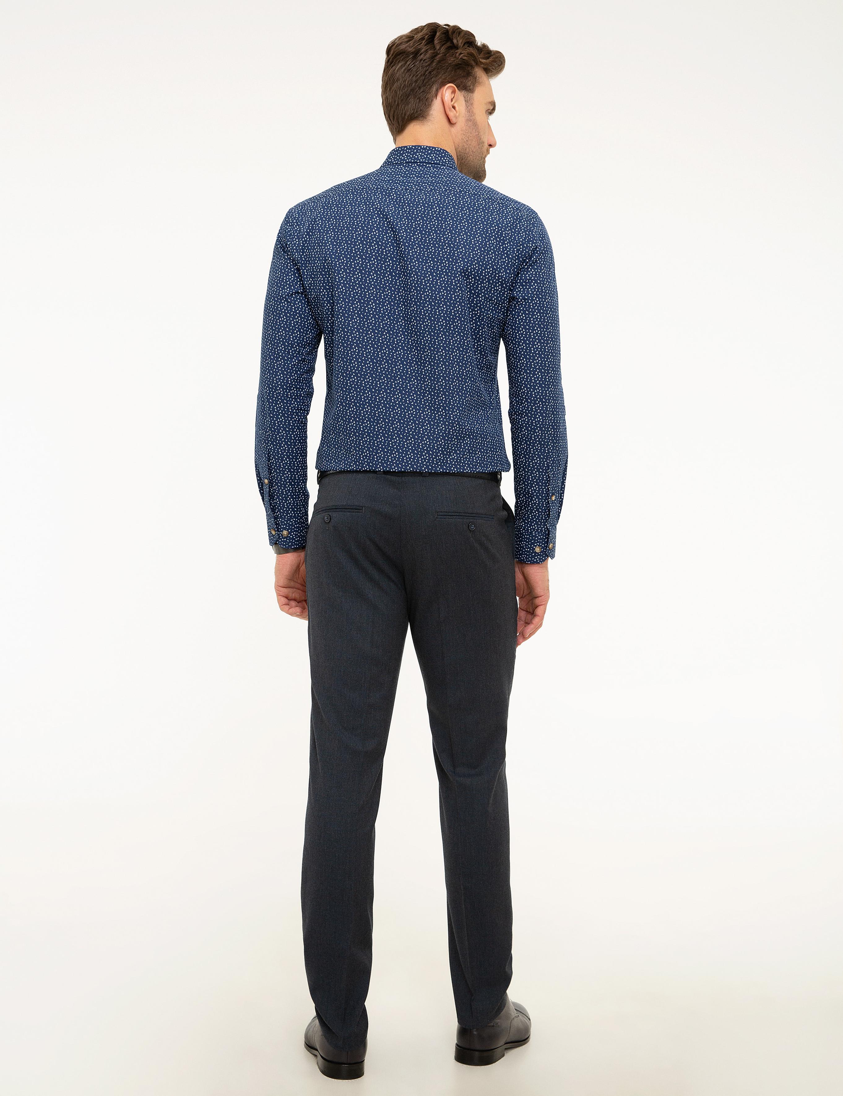 Lacivert Ex. Slim Fit Kumaş Pantolon