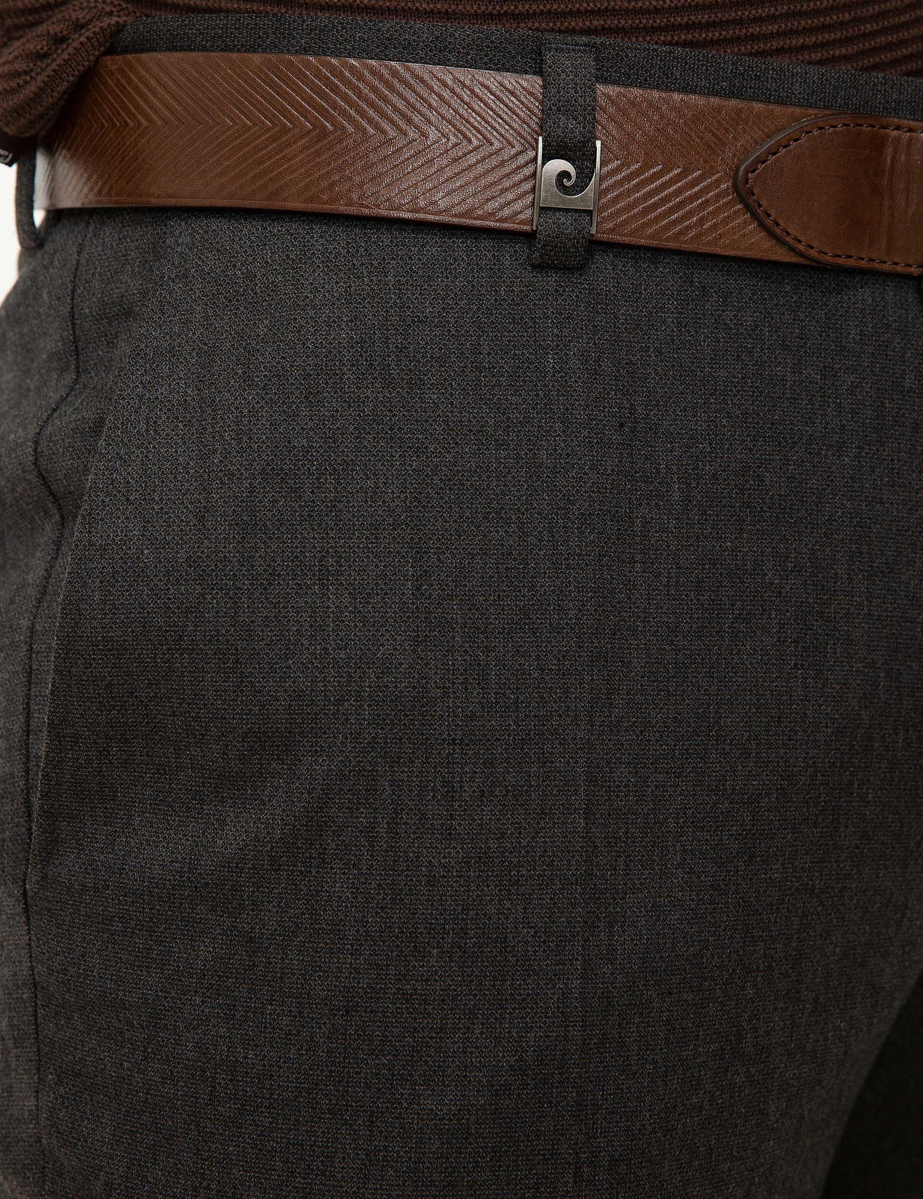 Kahverengi Ekstra Slim Fit Pantolon - Image 4