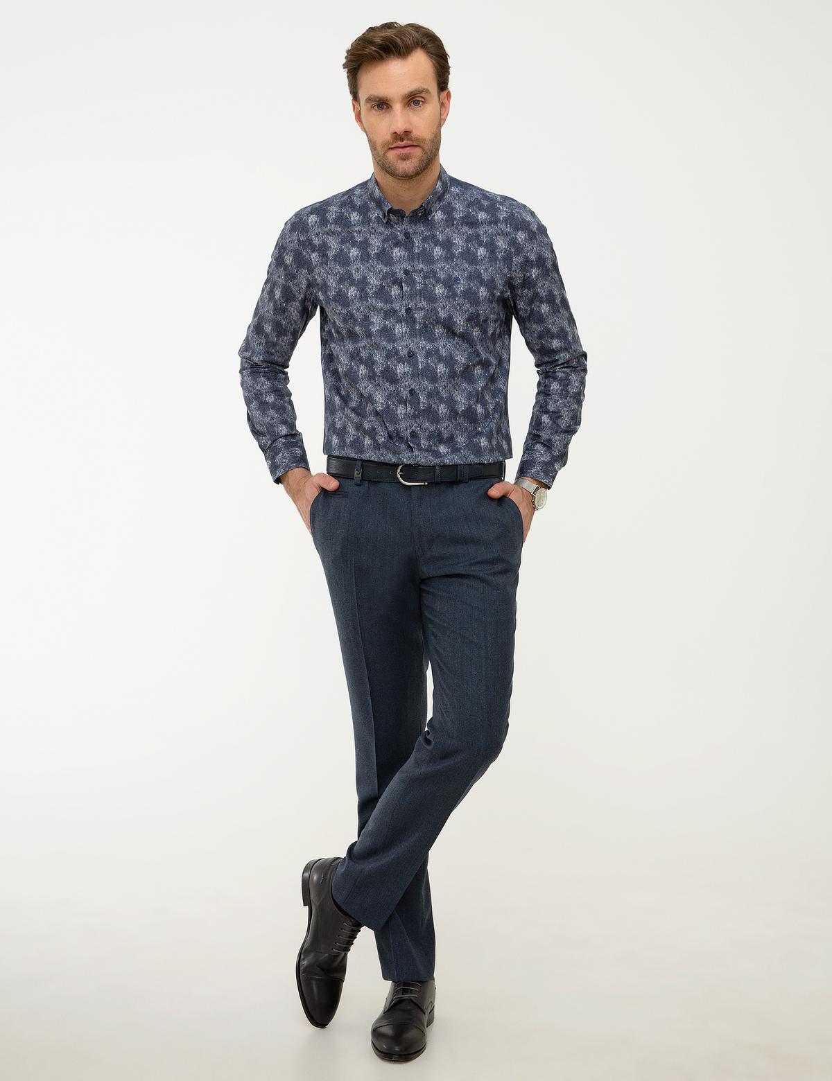 Lacivert Slim Fit Gömlek - 50194631001