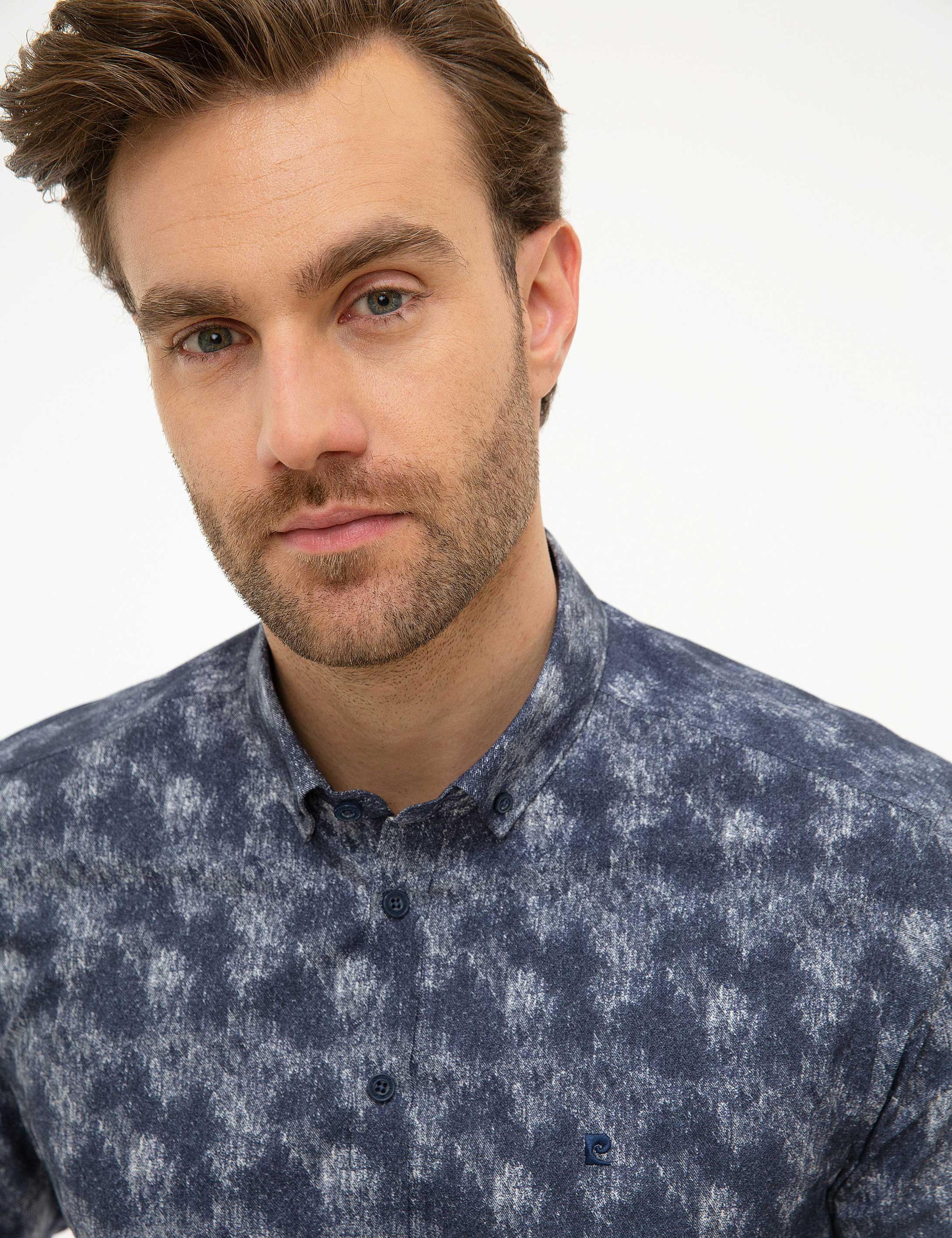 Lacivert Slim Fit Gömlek