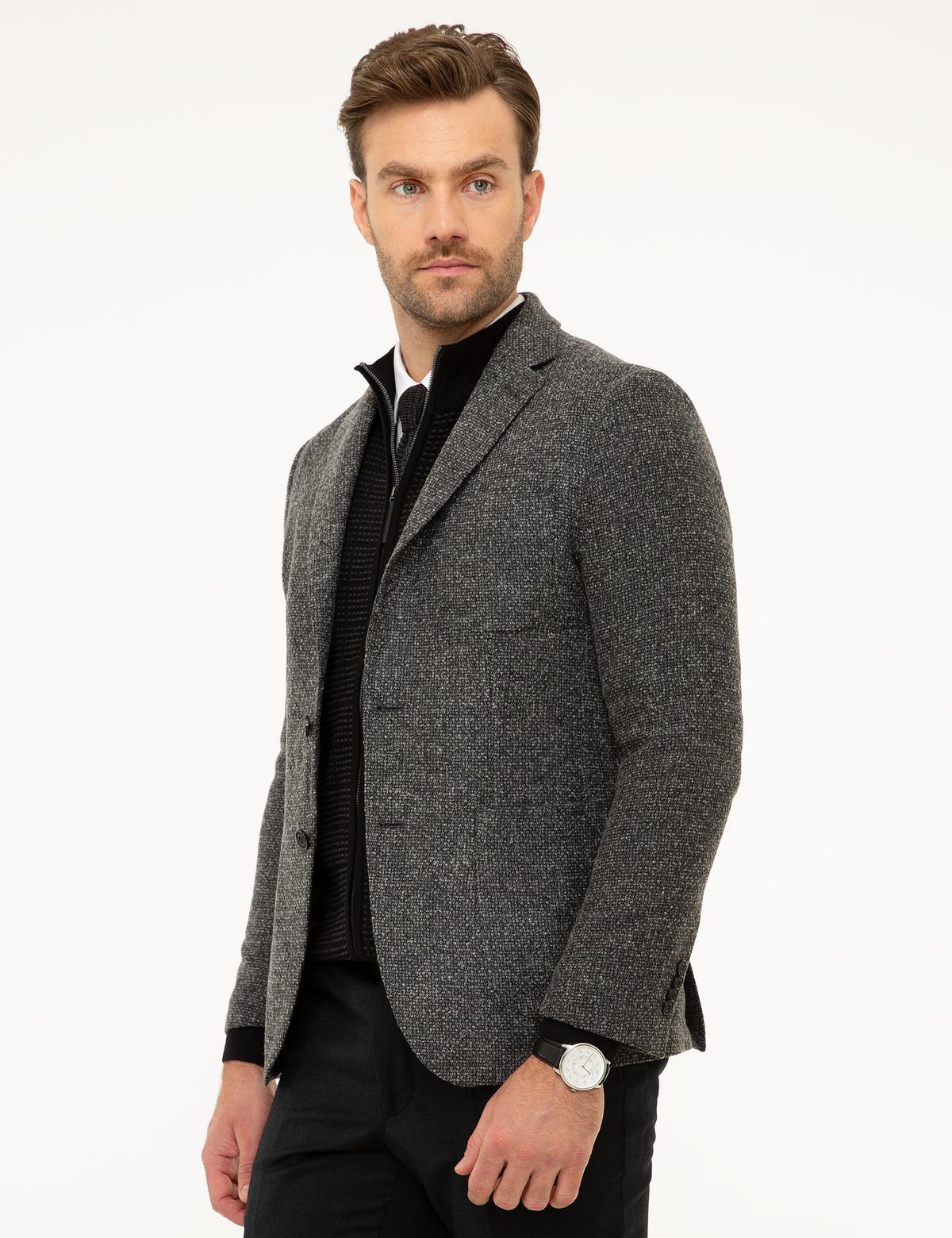 Füme Eksta Slim Fit Ceket - 50194741020