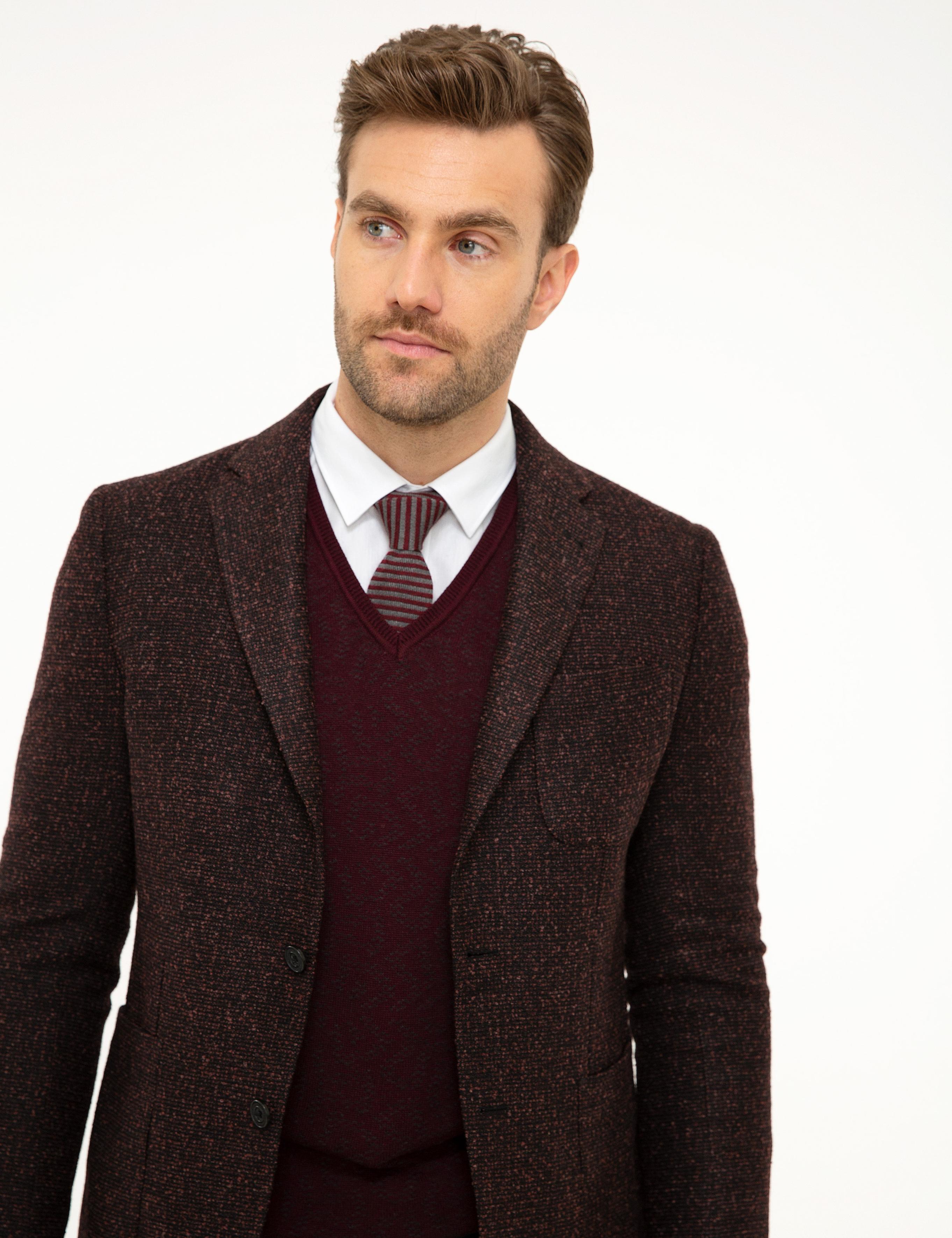 Bordo Ex. Slim Fit Ceket