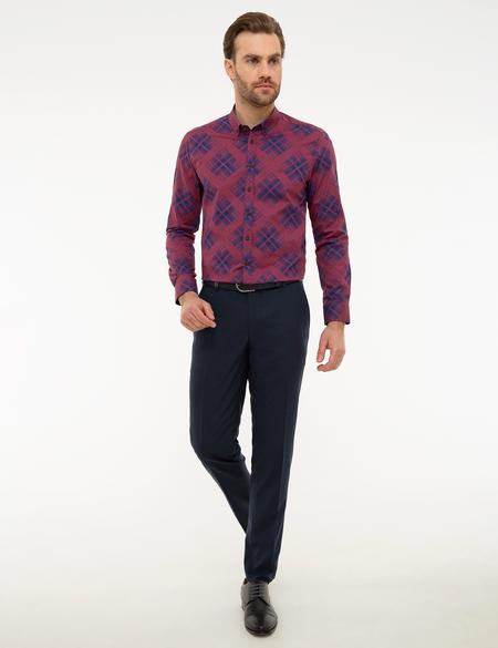 Bordo Slim Fit Gömlek - 50201499010