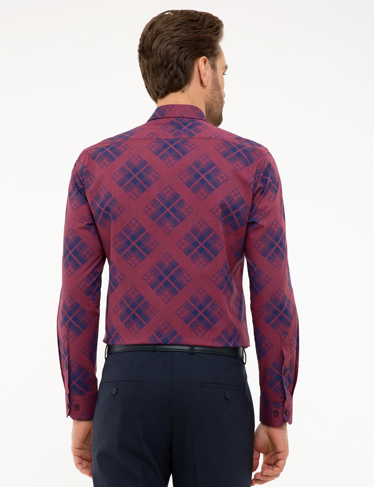 Bordo Slim Fit Gömlek - 50201499010