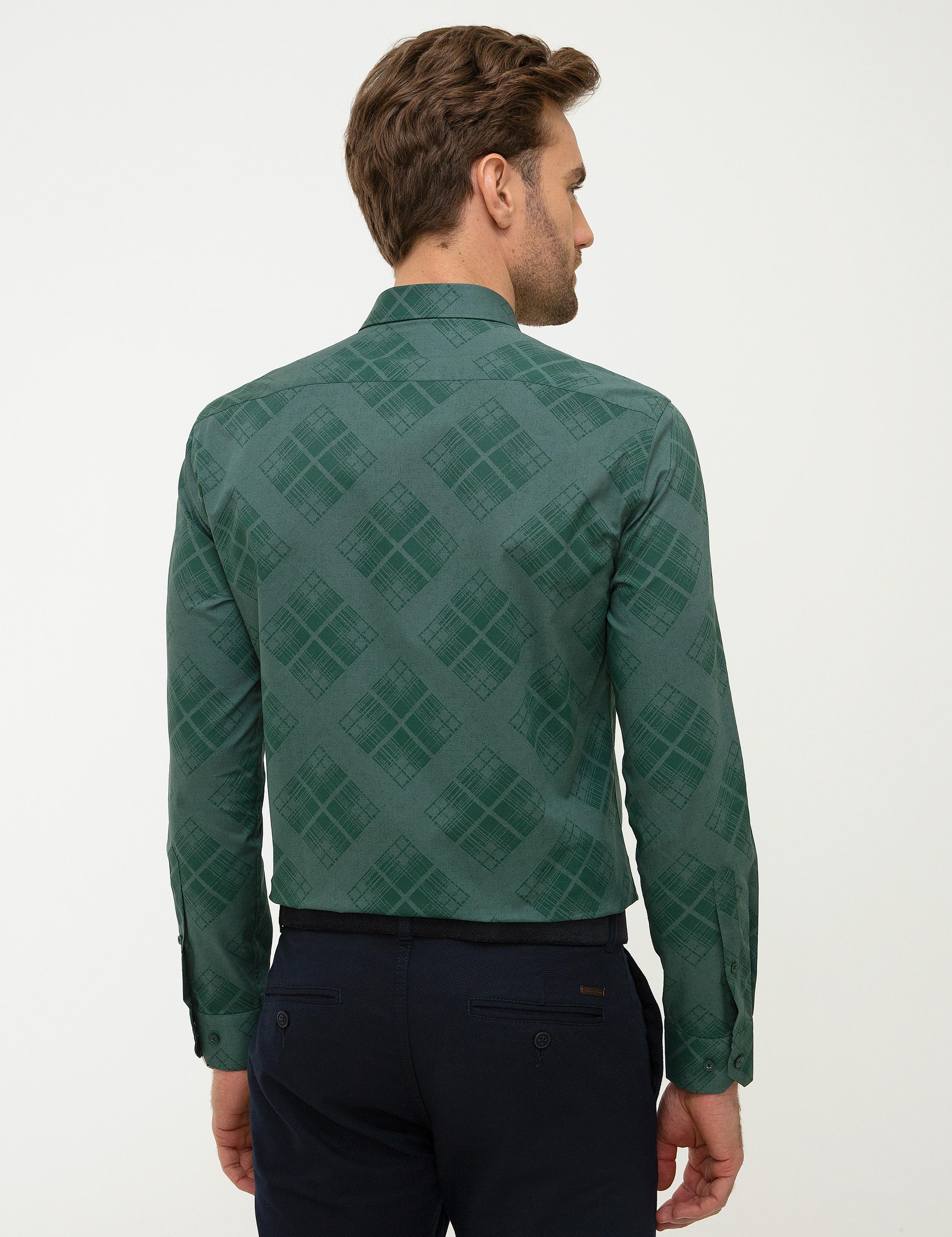Yeşil Slim Fit Gömlek