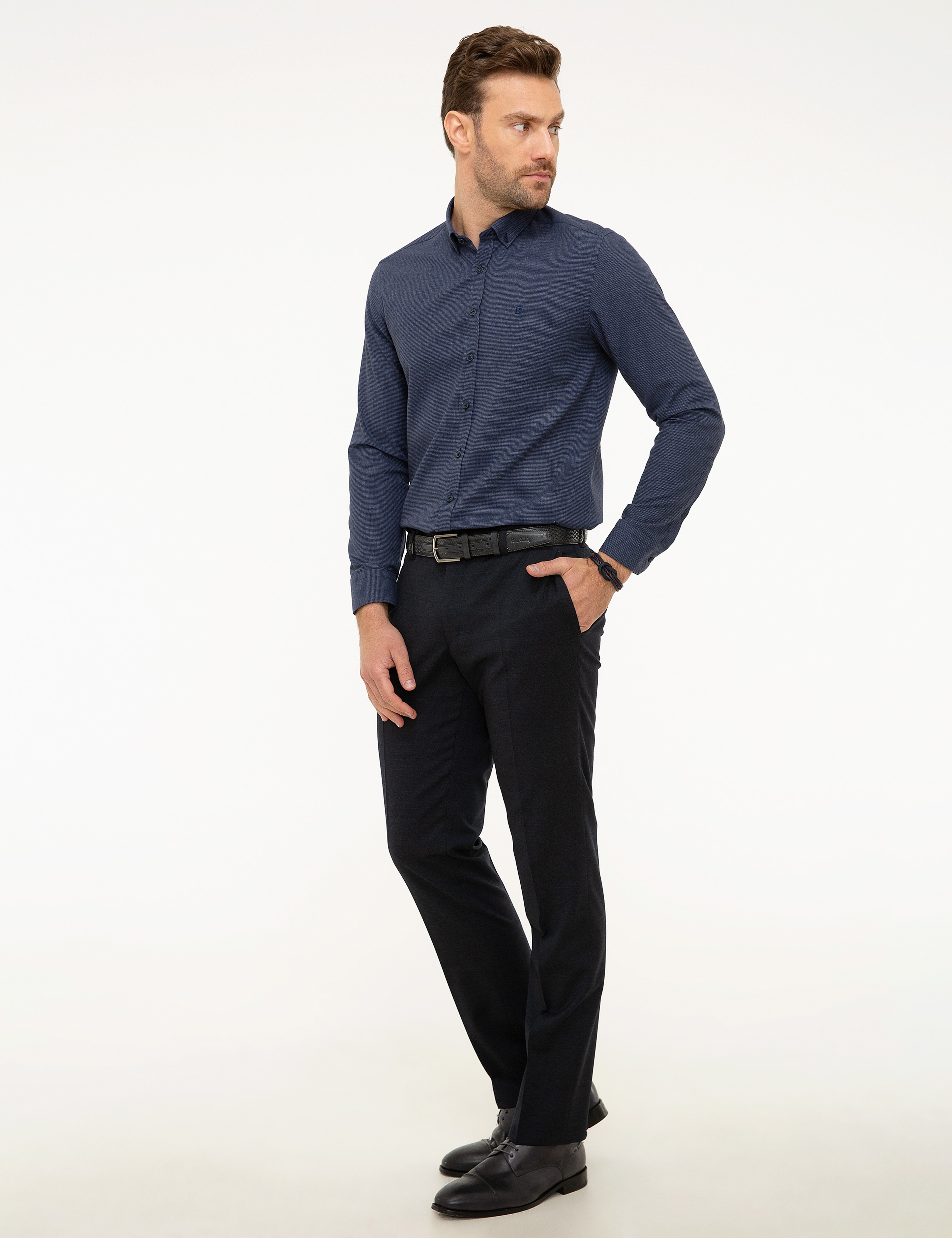 Lacivert Slim Fit Pantolon