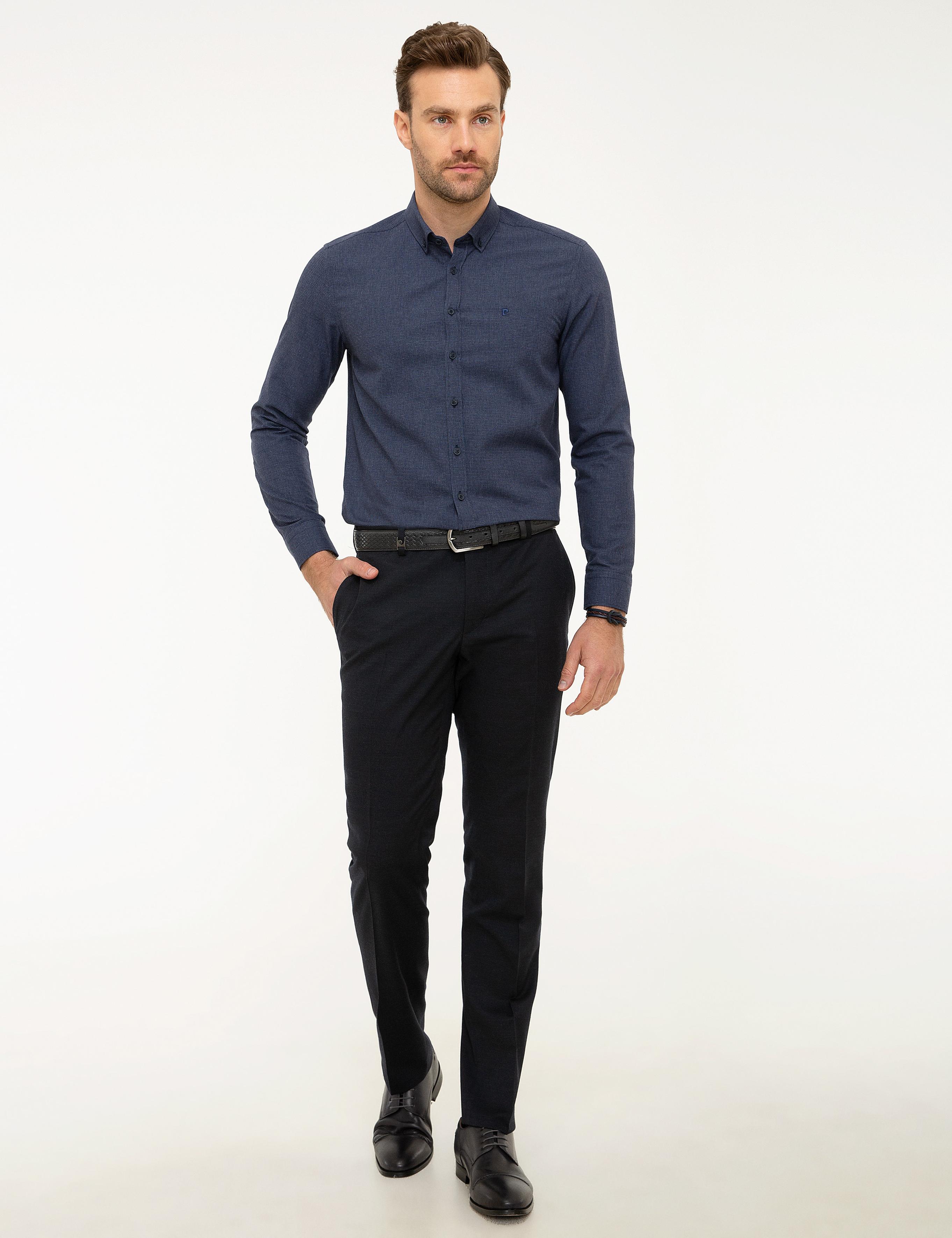 Lacivert Slim Fit Pantolon