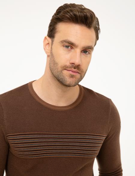 Camel Slim Fit Triko Kazak - 50194100001