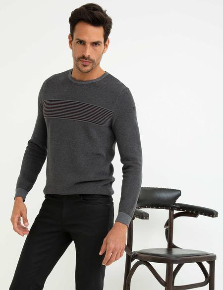 Gri Triko Kazak - 50194100037