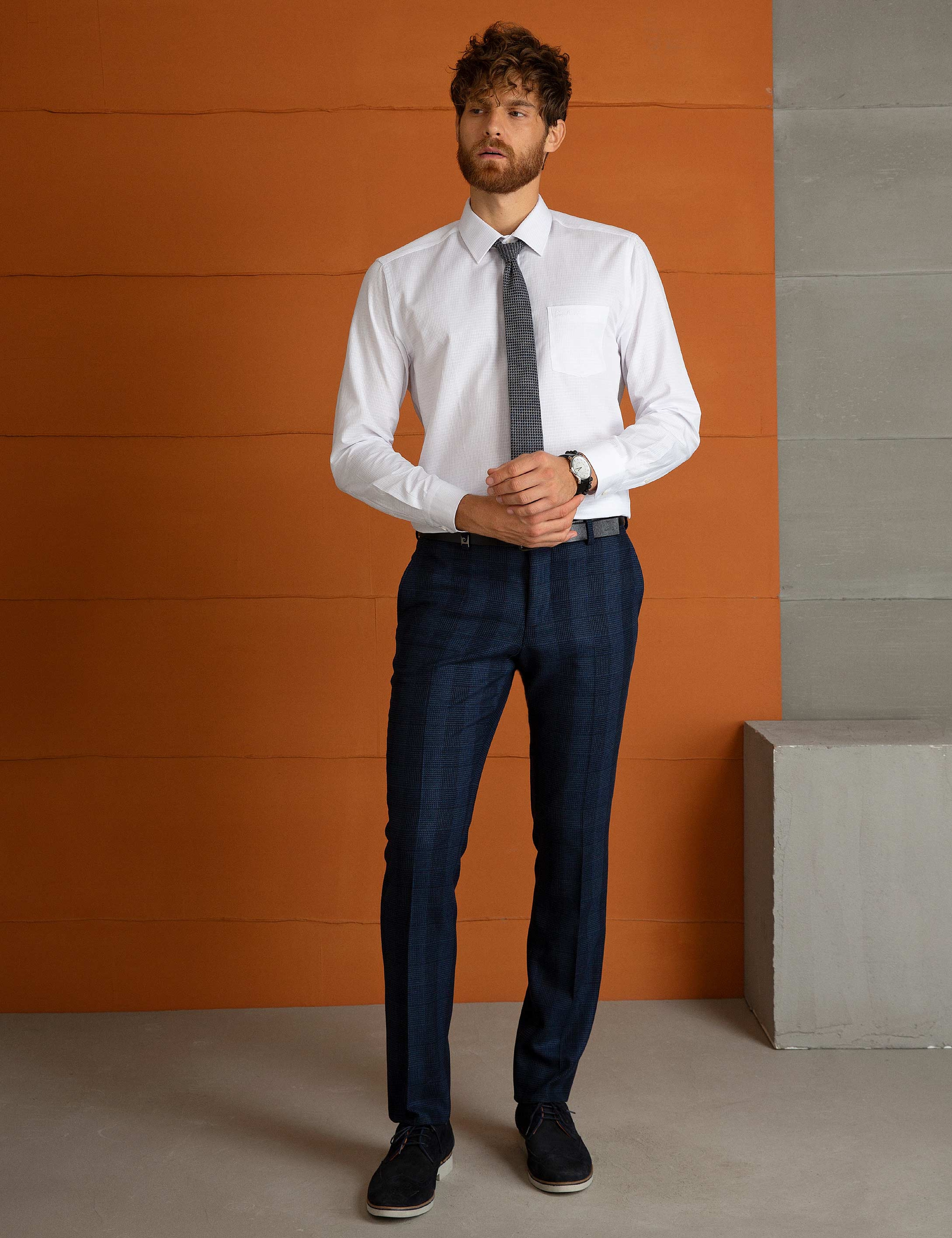 Beyaz Regular Fit Gömlek - Image 1