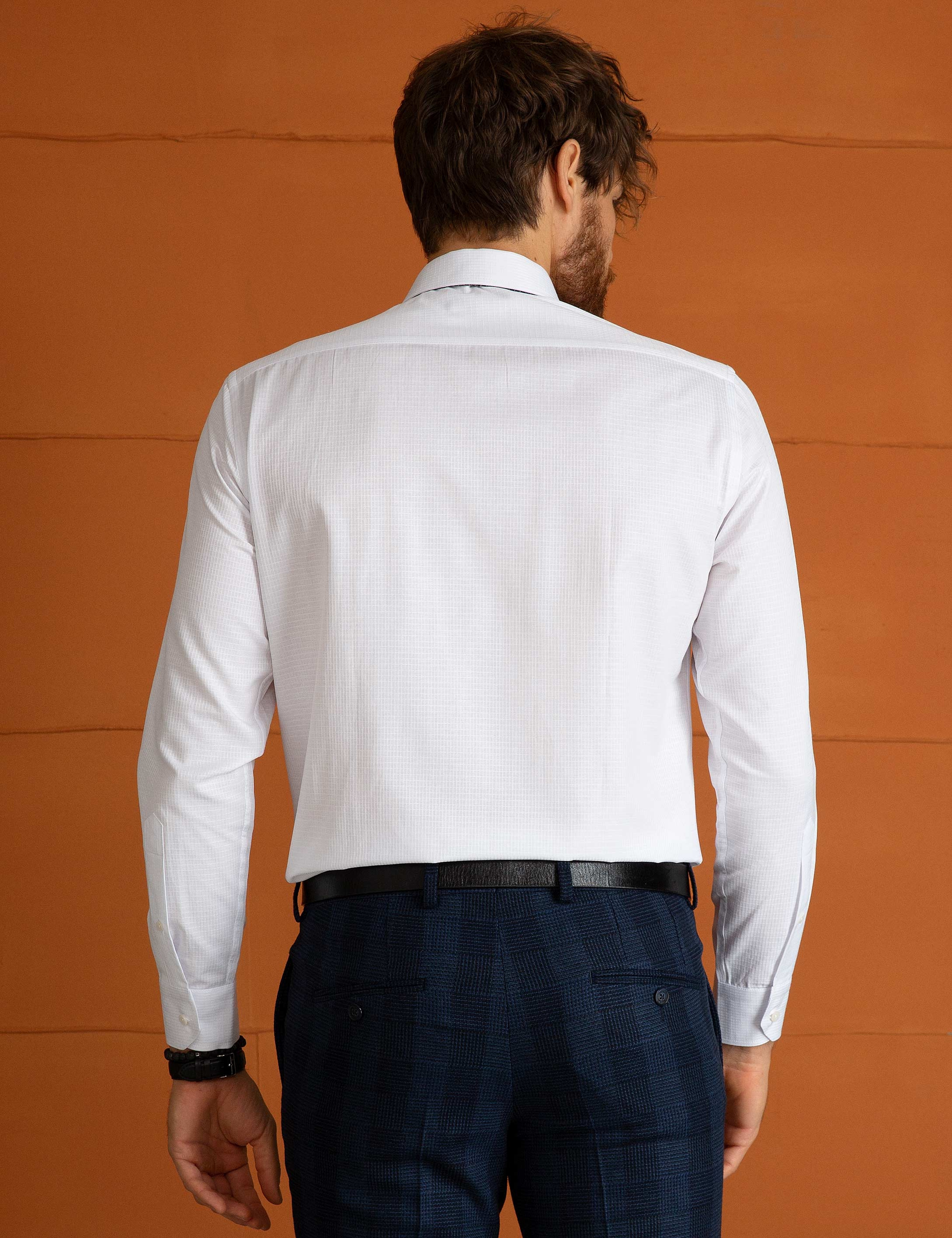 Beyaz Regular Fit Gömlek - Image 3