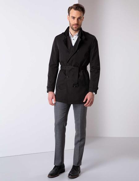 Siyah Trençkot - 50202625007