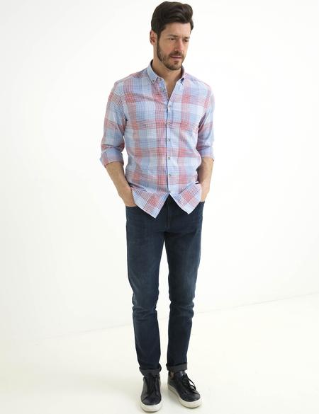 Lacivert Slim Fit Gömlek - 50194641003