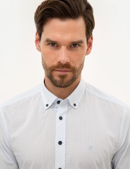 Açık Mavi Slim Fit Uzun Kollu Gömlek - 50221299017