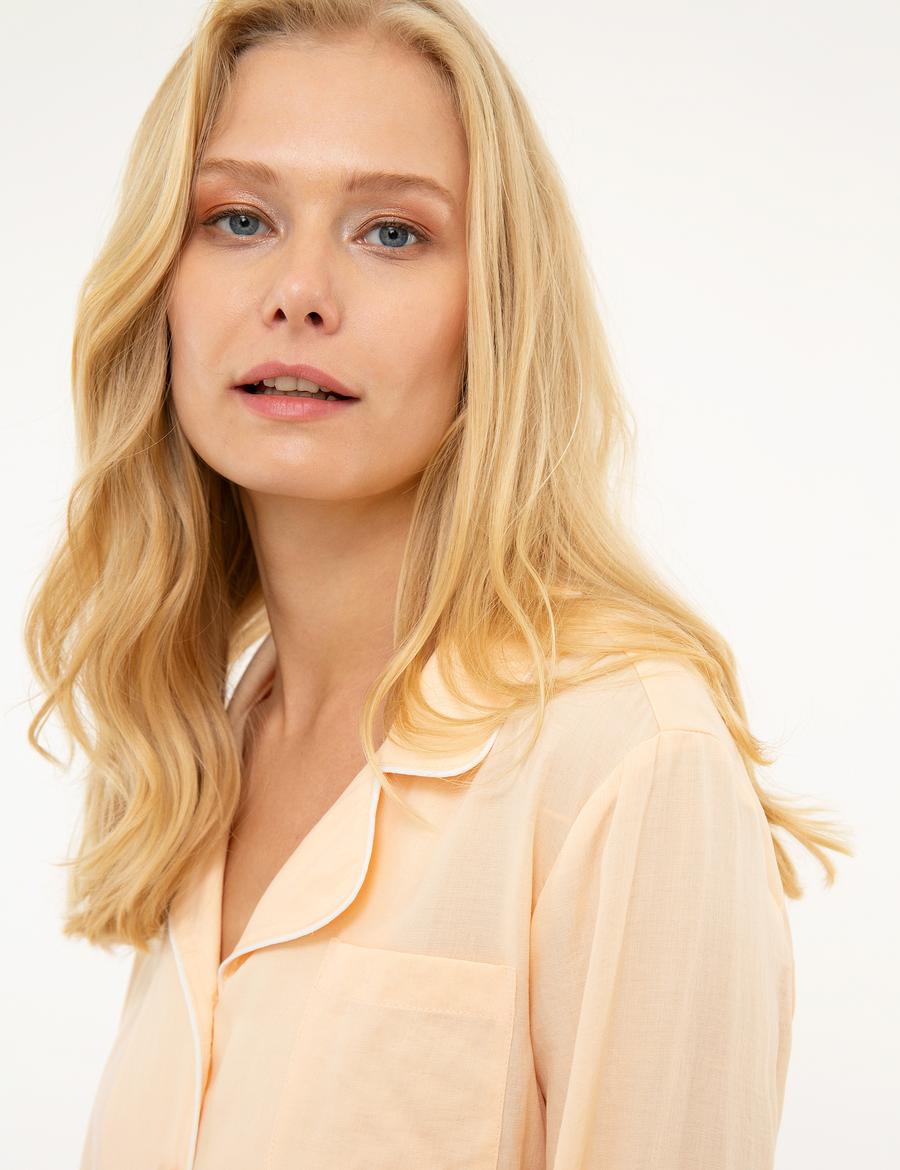 Somon Uzun Kollu Gömlek