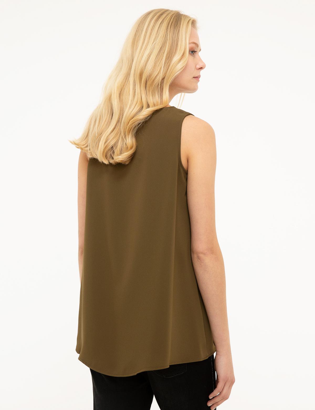 Haki Askılı Bluz - 50204421003