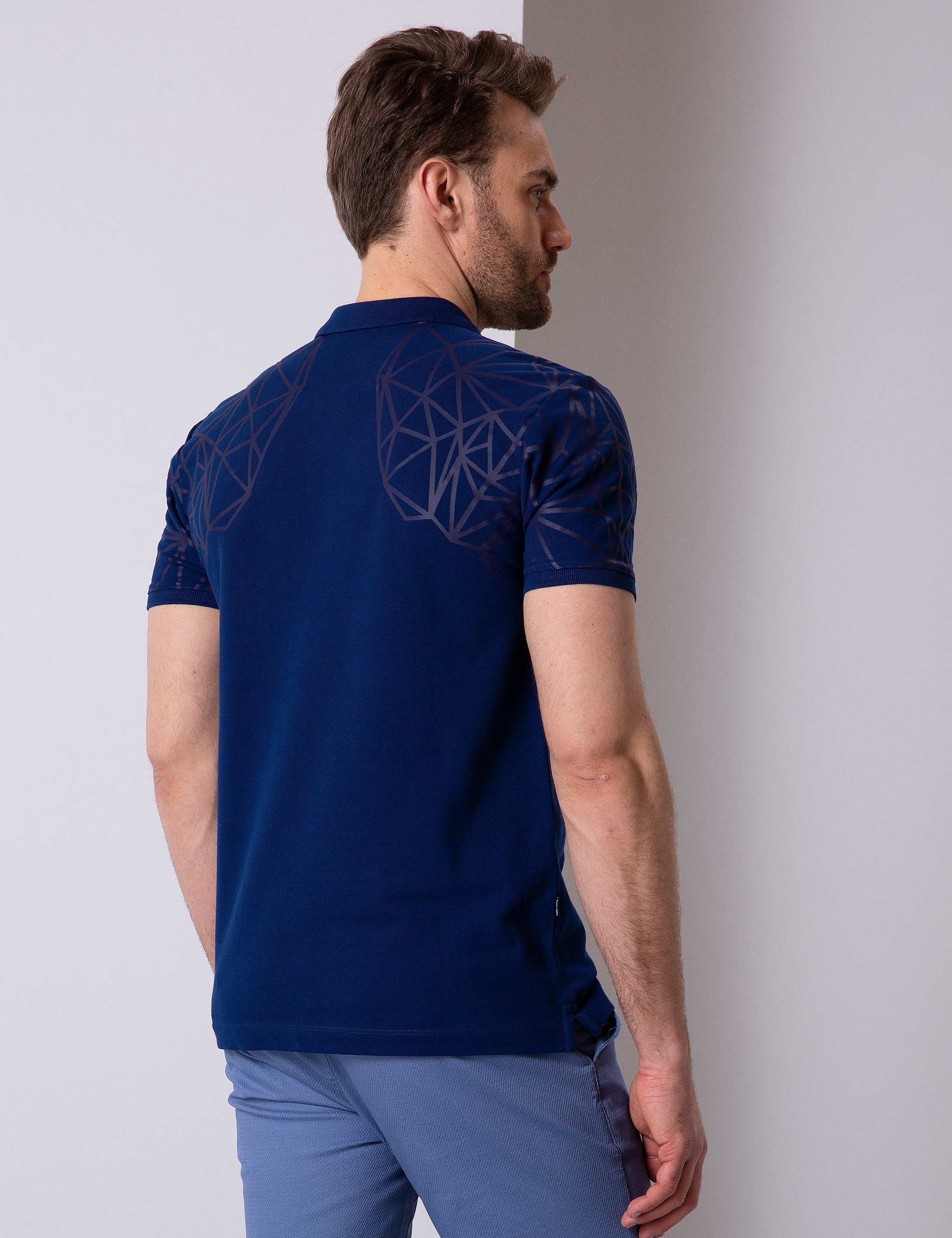 Lacivert Slim Fit Tişört - Image 4
