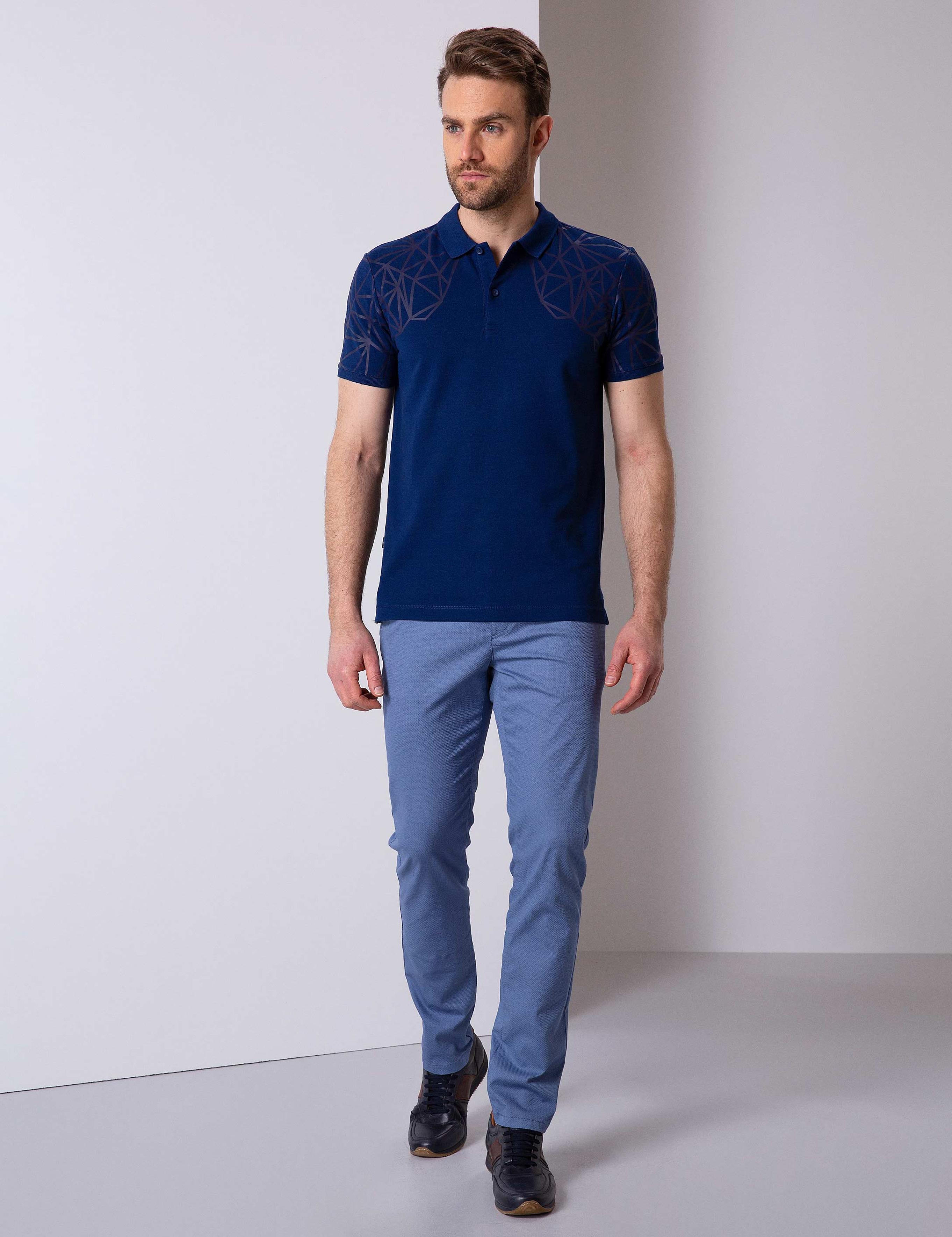 Lacivert Slim Fit Tişört