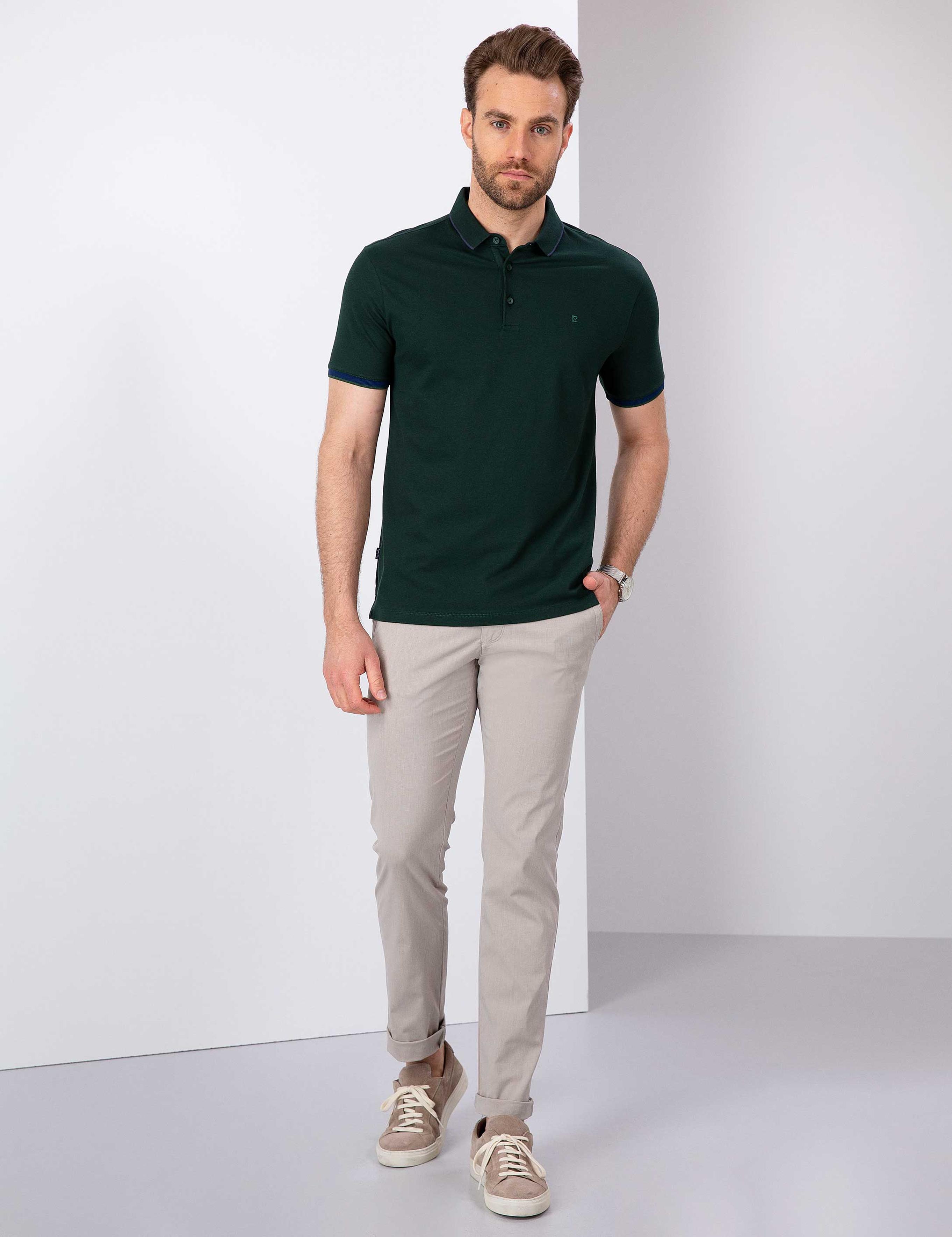 Koyu Yeşil Slim Fit T-Shirt