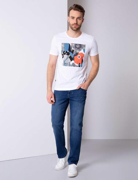 Beyaz Slim Fit Tişört - 50202520008