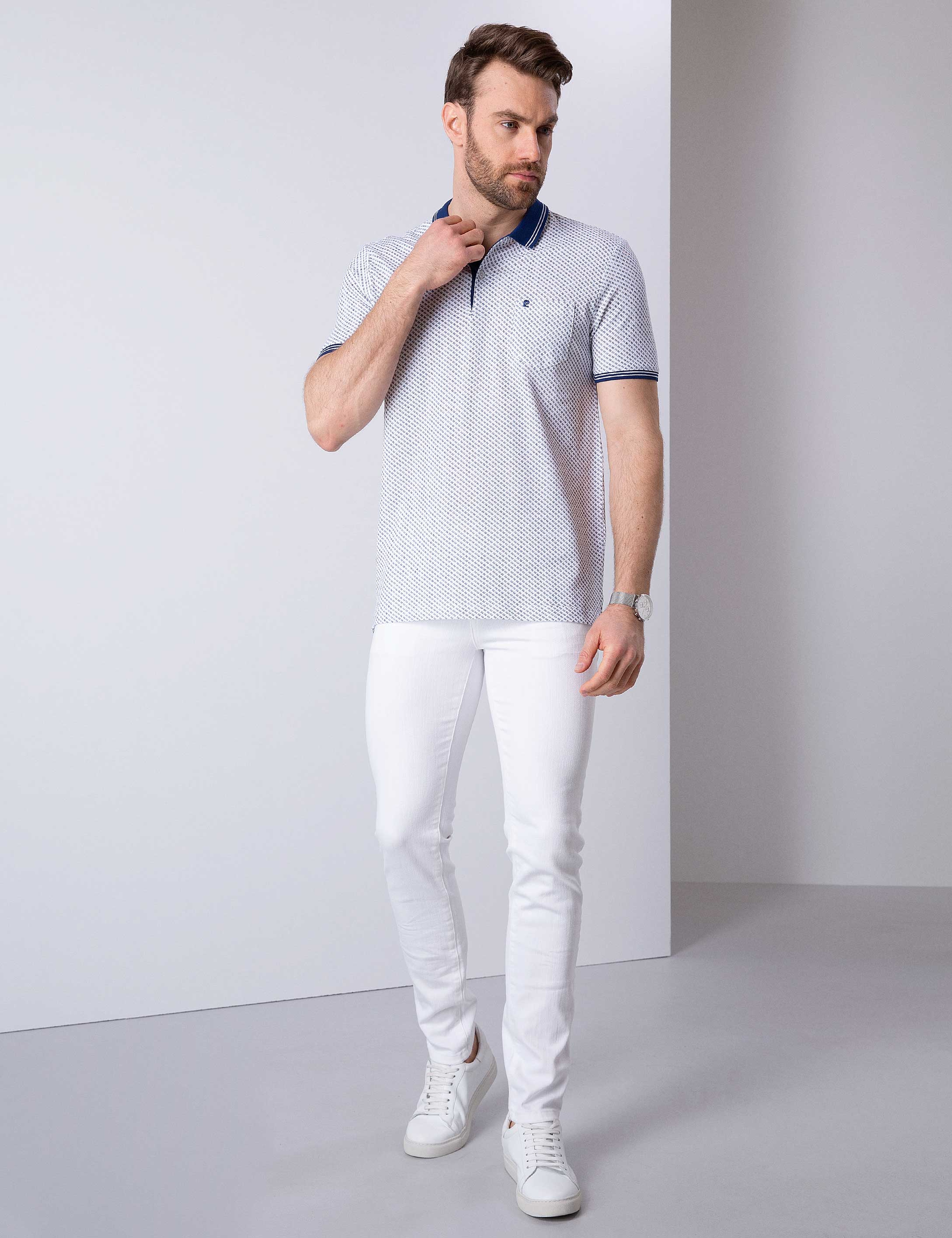 Lacivert Regular Fit Polo Yaka T-Shirt