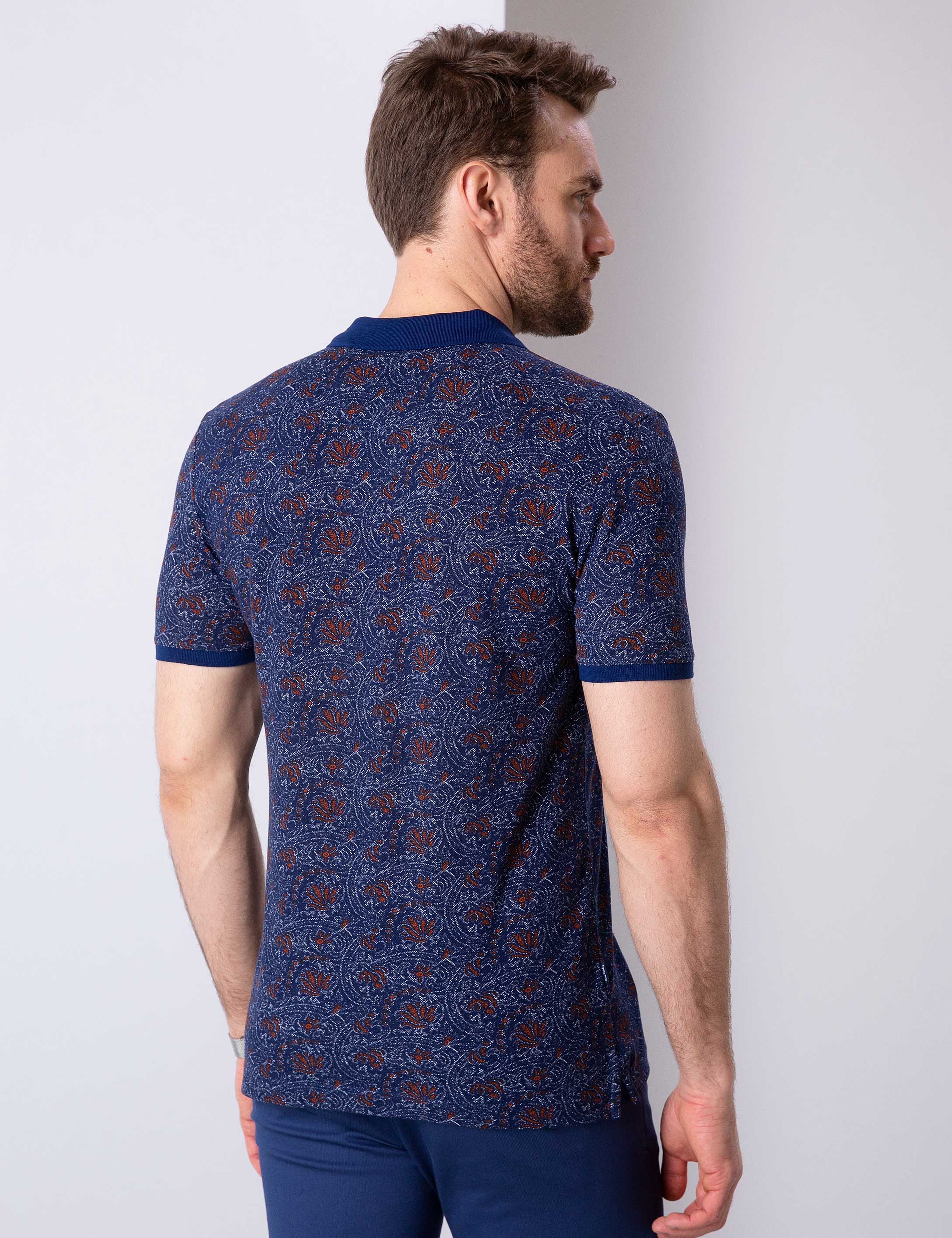 Kahverengi Slim Fit Tişört - Image 3