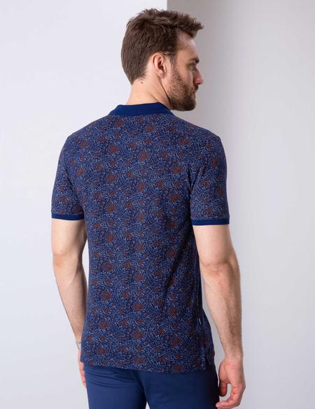 Kahverengi Slim Fit Tişört - 50202669016