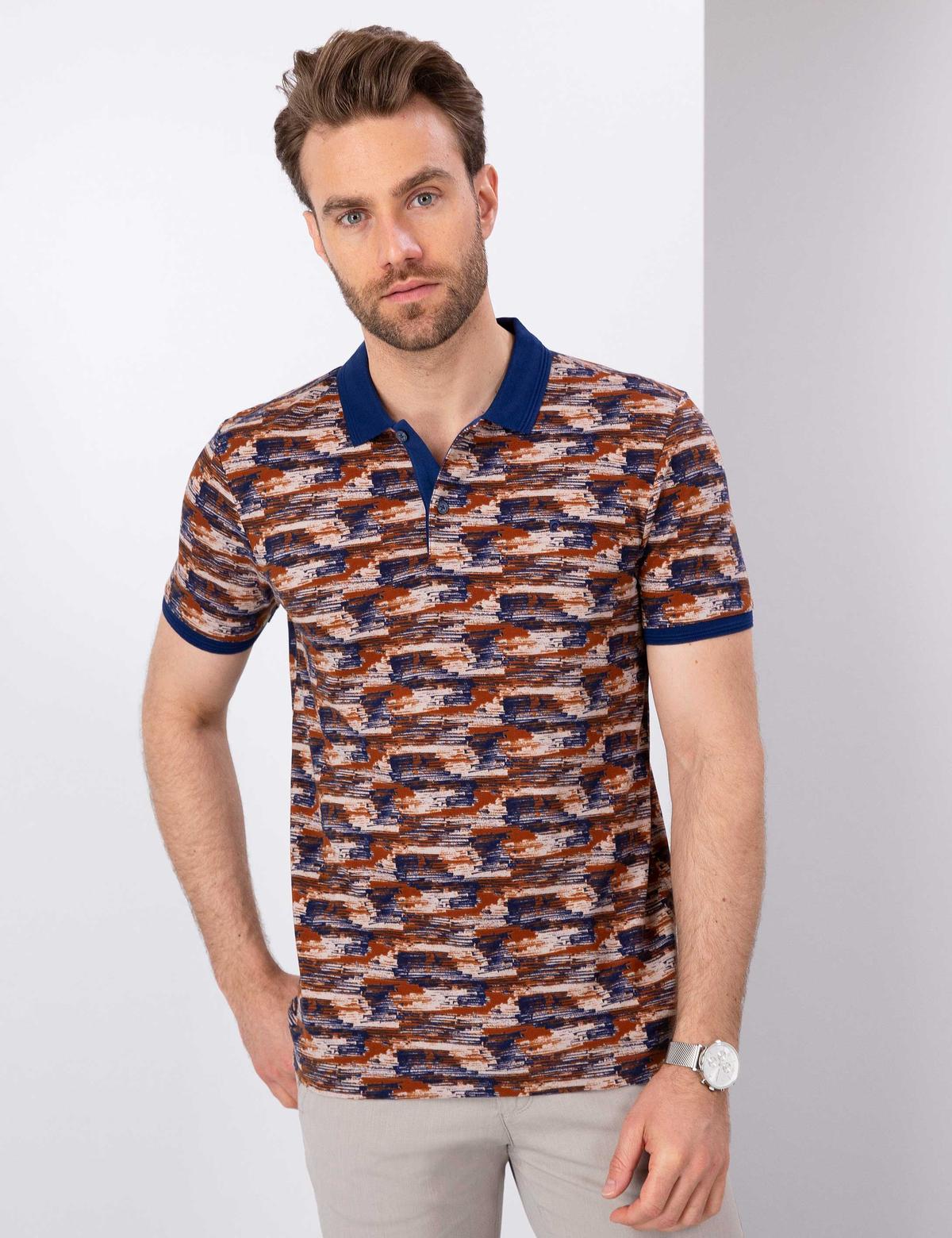 Lacivert Slim Fit Tişört - 50204205014