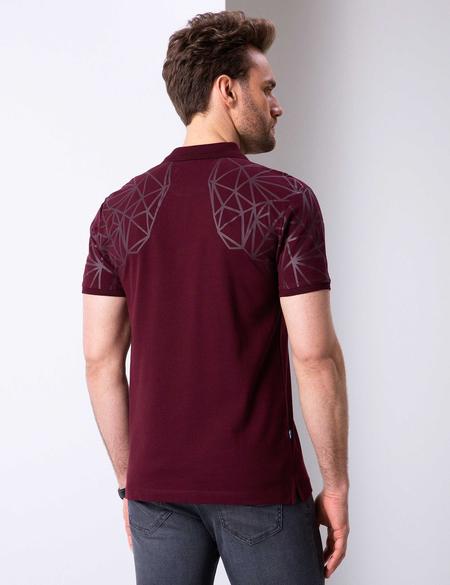 Bordo Slim Fit Tişört - 50204739006