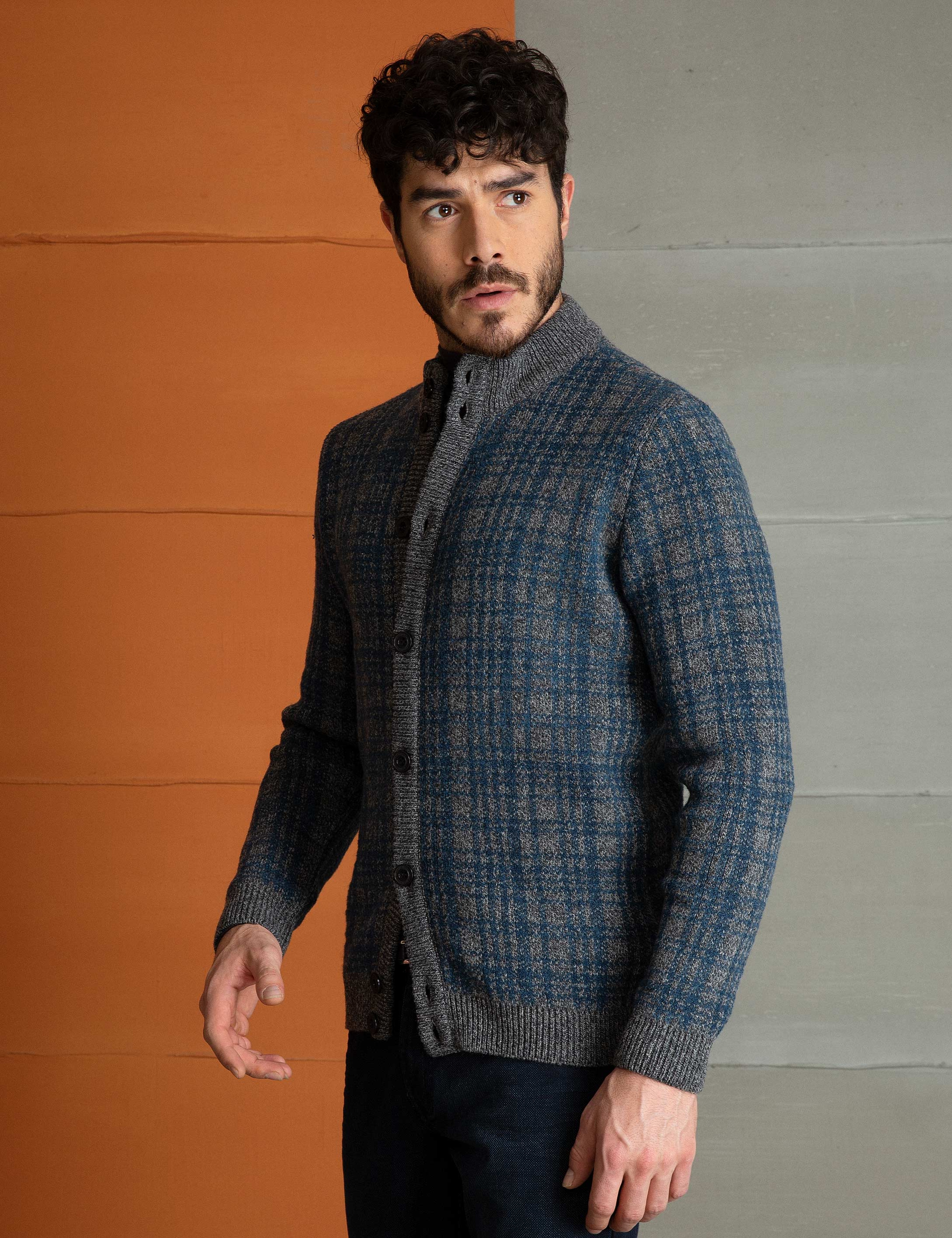 Mavi Triko Hırka - Image 3