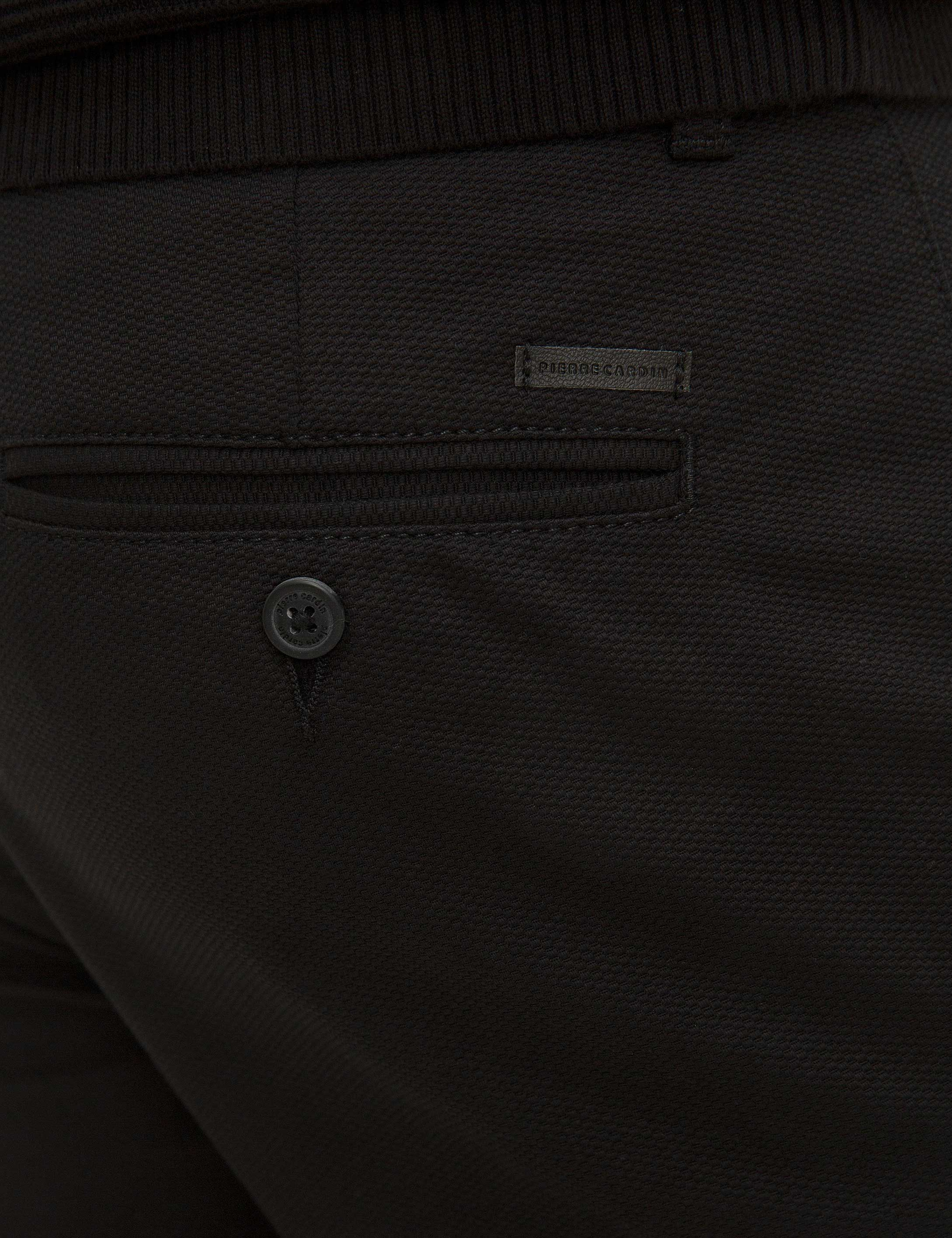 Siyah Slim Fit Kanvas Pantolon