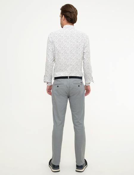 Gri Slim Fit Chino Pantolon - 50224126023