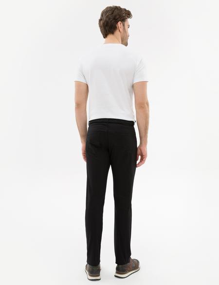 Siyah Slim Fit Kanvas Pantolon - 50223128008