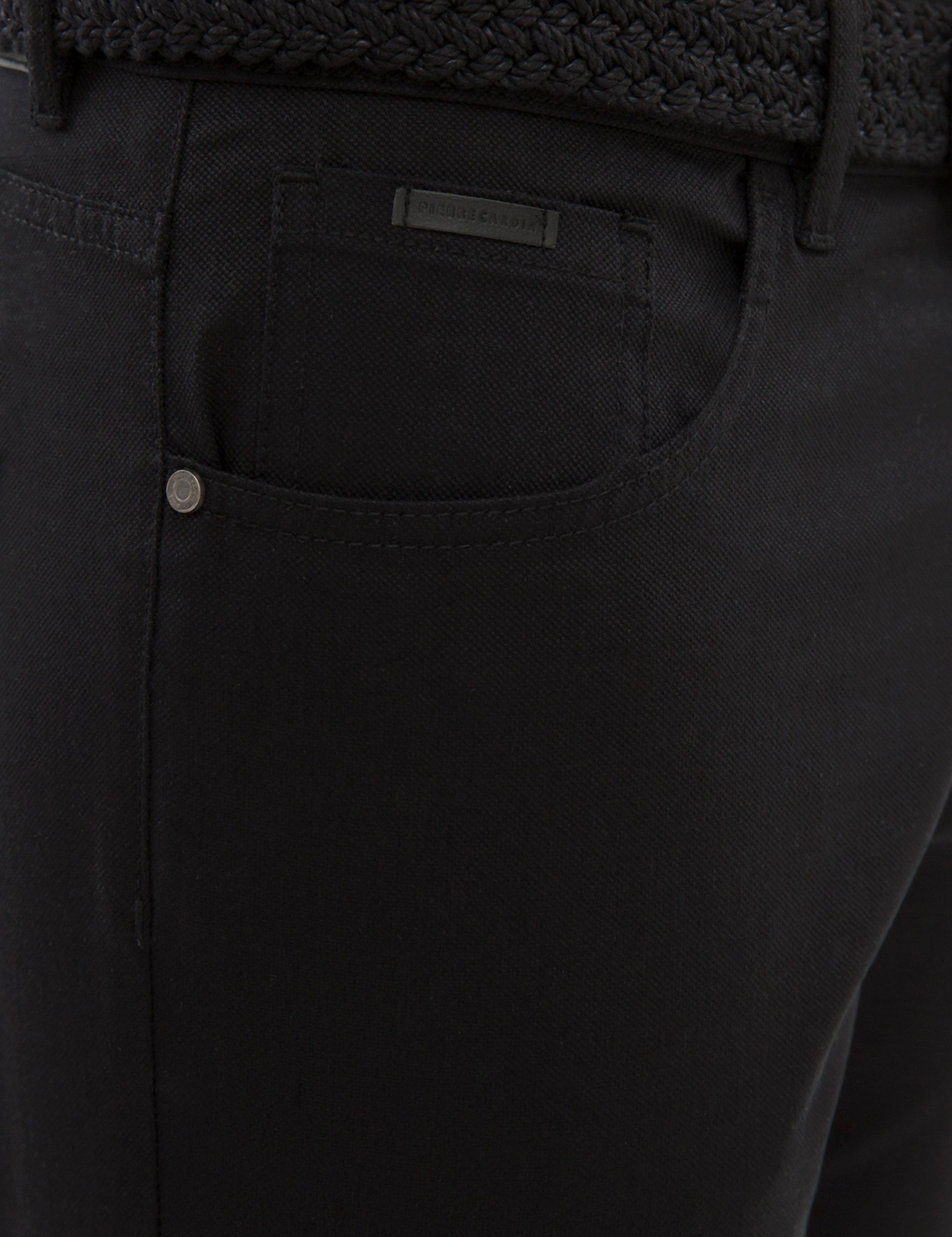 Siyah Slim Fit Kanvas Pantolon