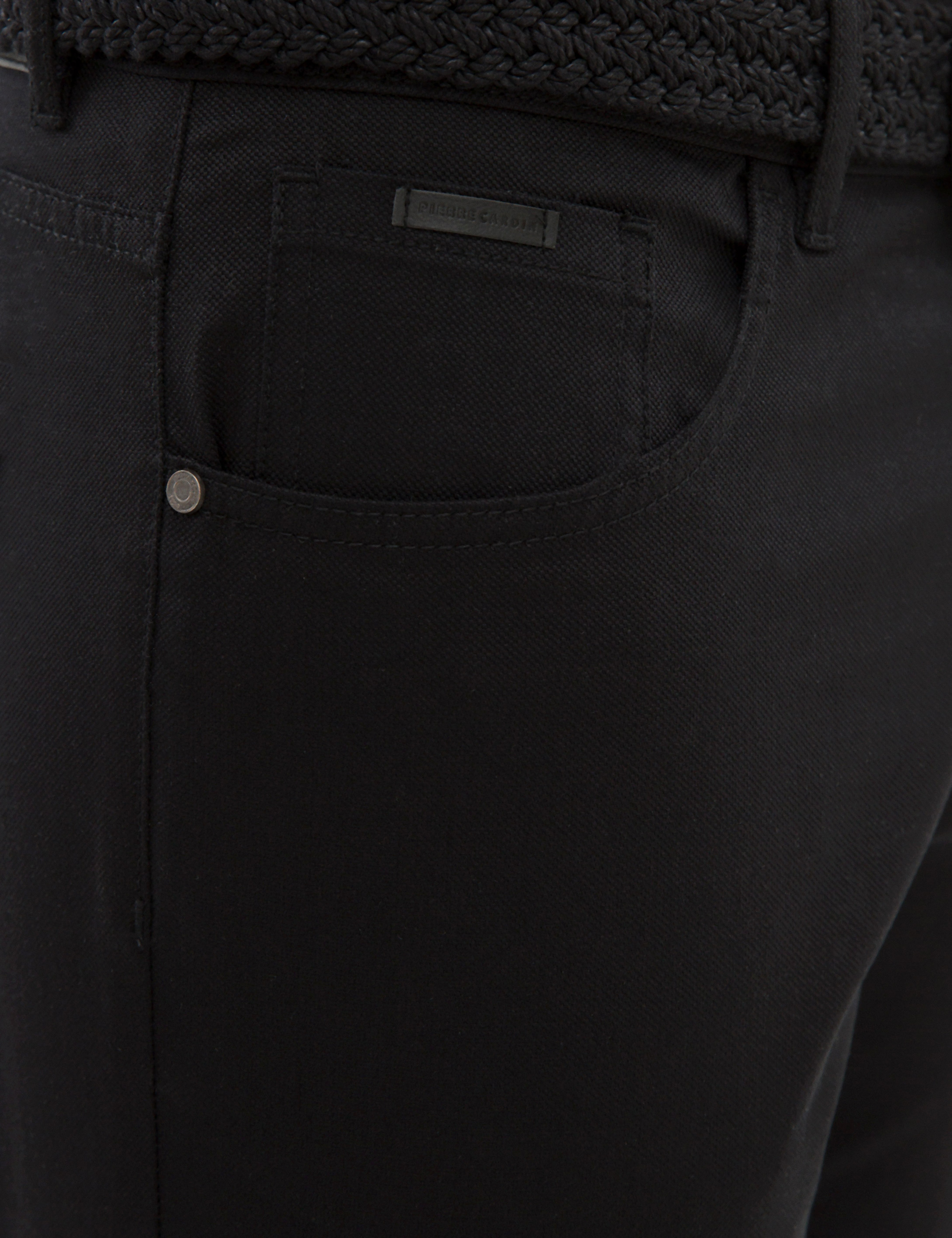 Siyah Slim Fit Kanvas Pantolon