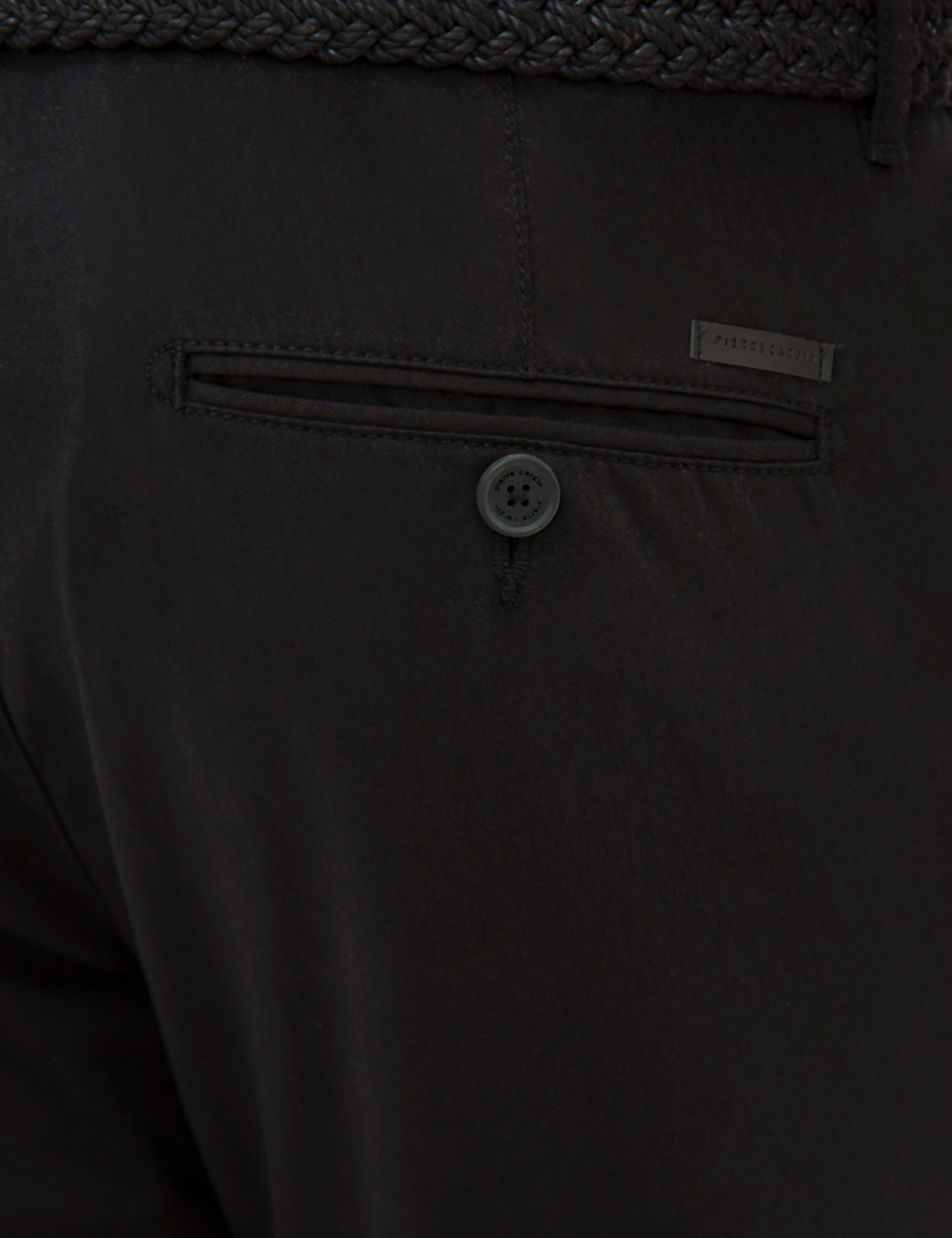 Siyah Regular Fit Chino Pantolon