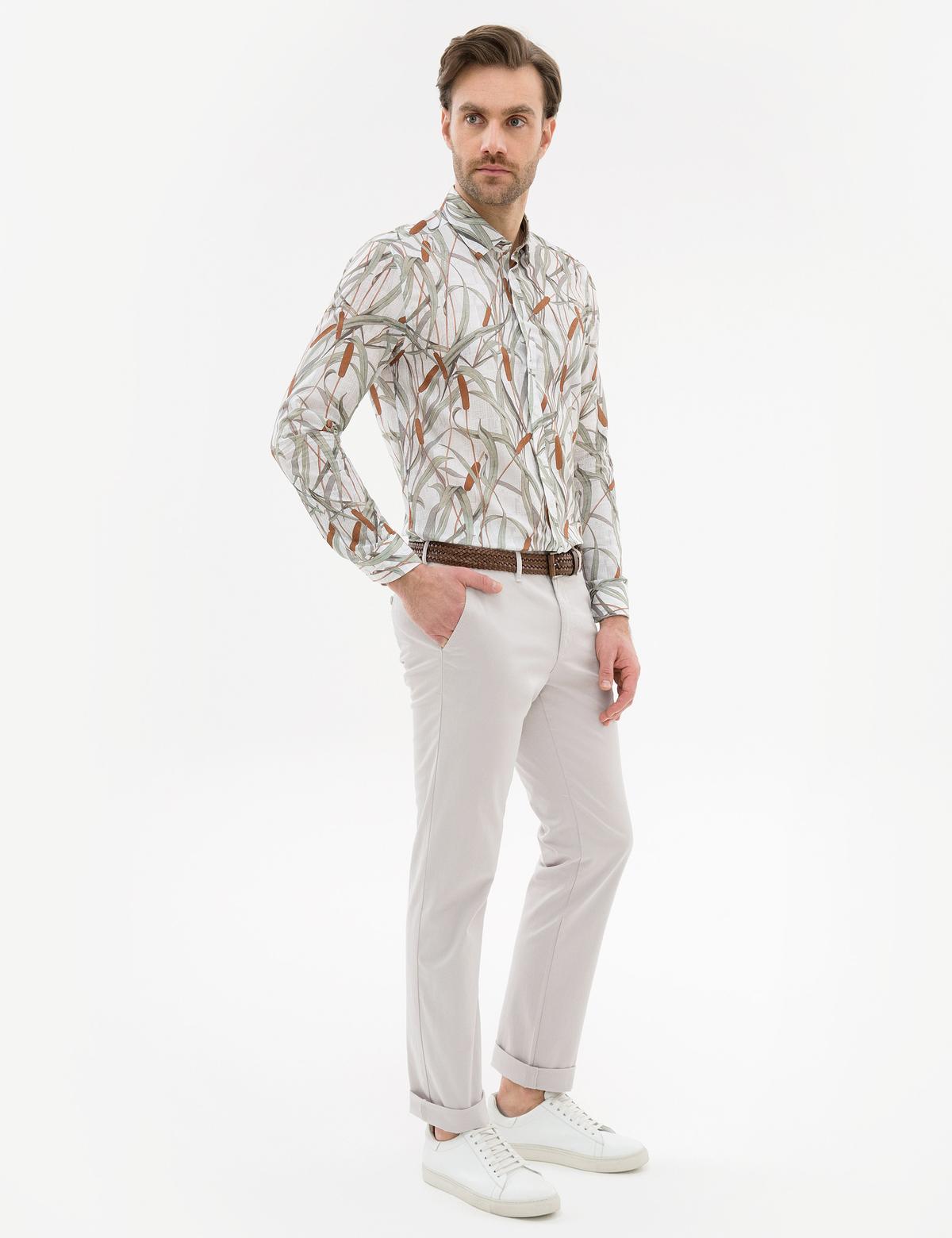 Taş Regular Fit Kanvas Pantolon - 50223126085