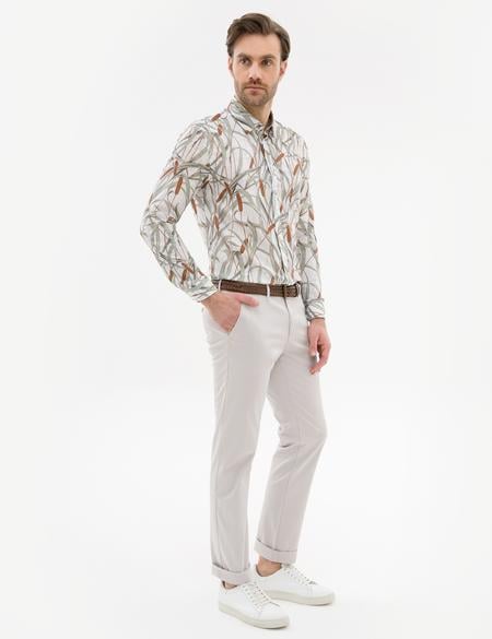 Taş Regular Fit Kanvas Pantolon - 50223126085