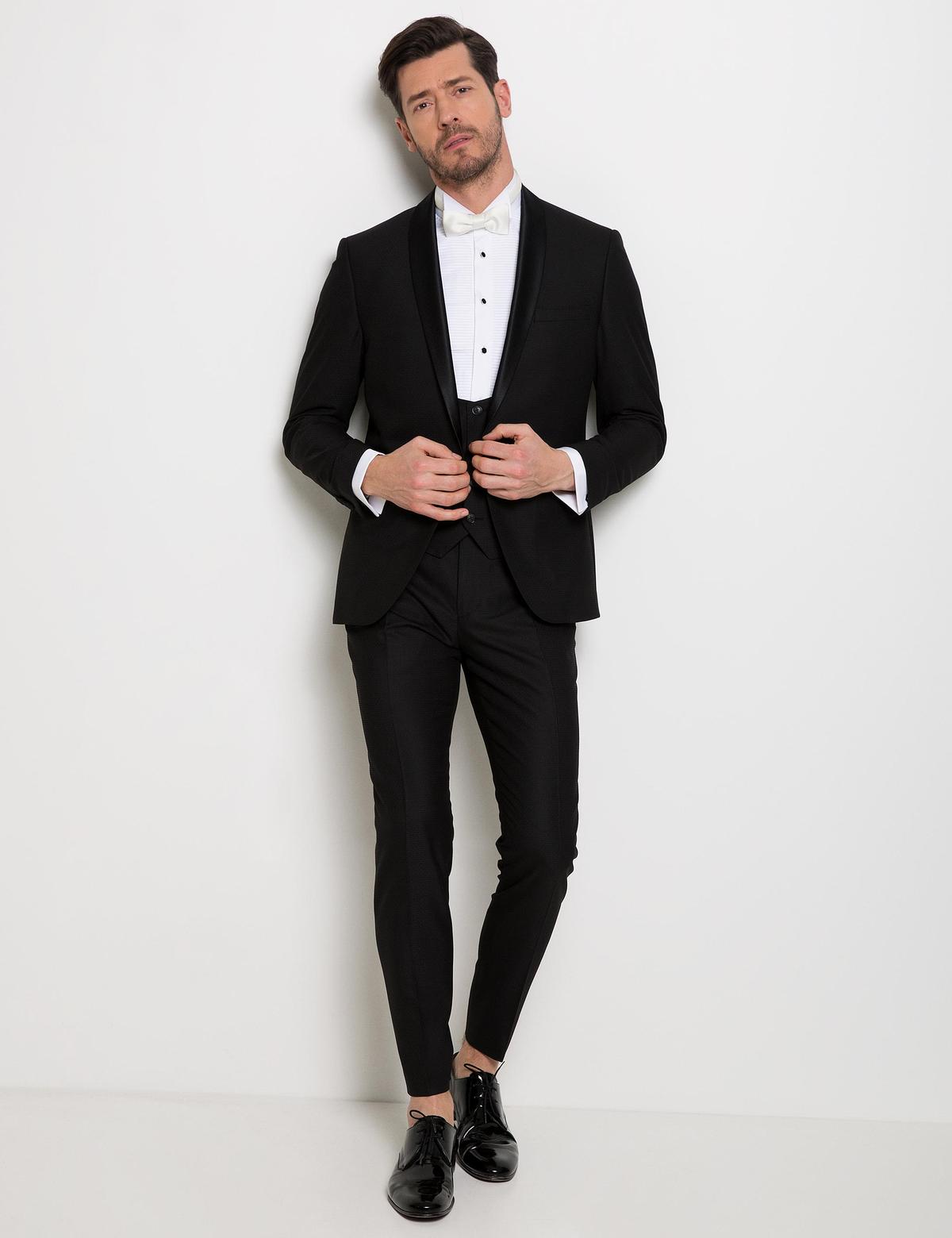 Siyah Damatlık Smokin