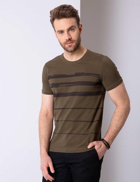 Haki Slim Fit Tişört - 50200155001