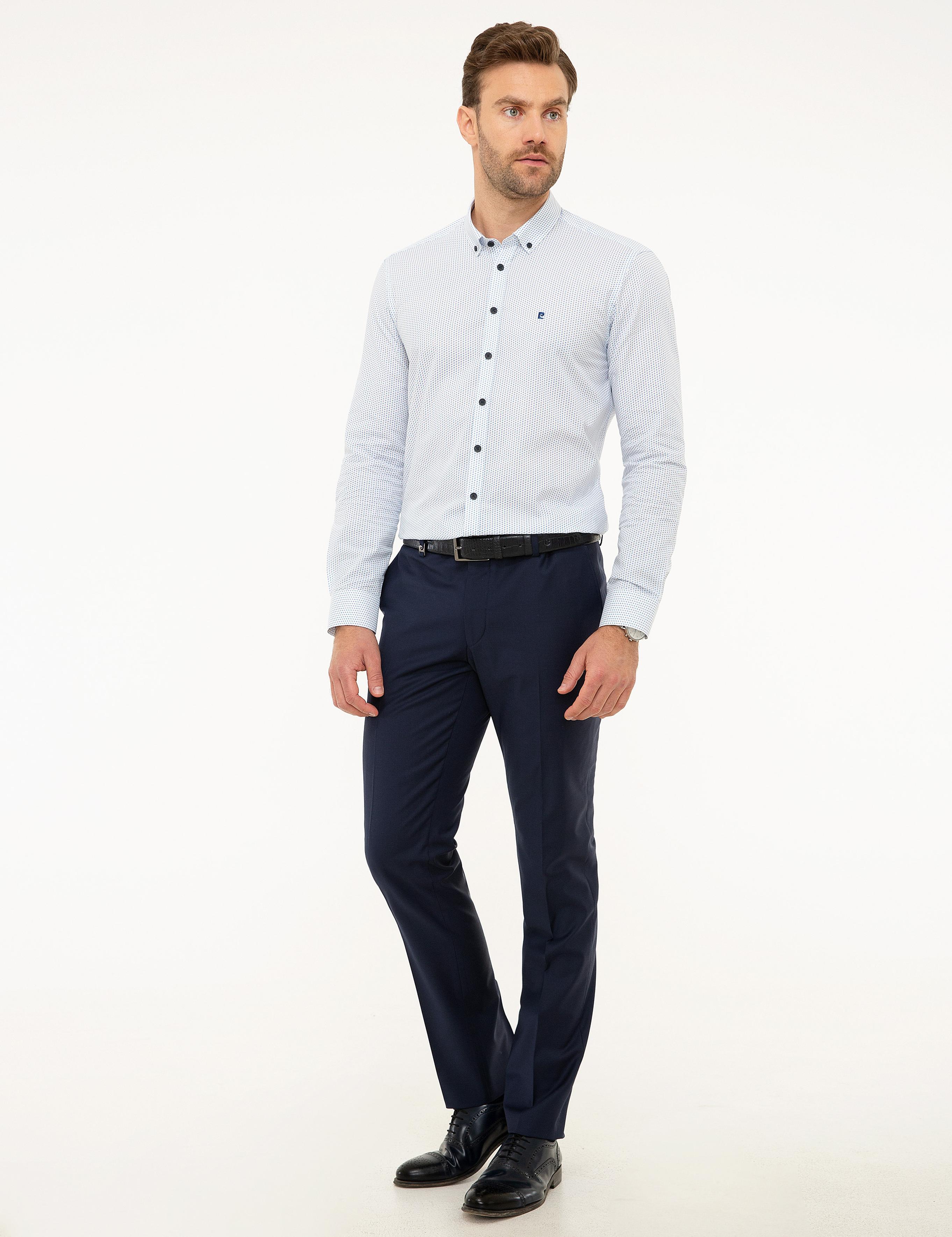 Açık Lacivert Slim Fit Pantolon